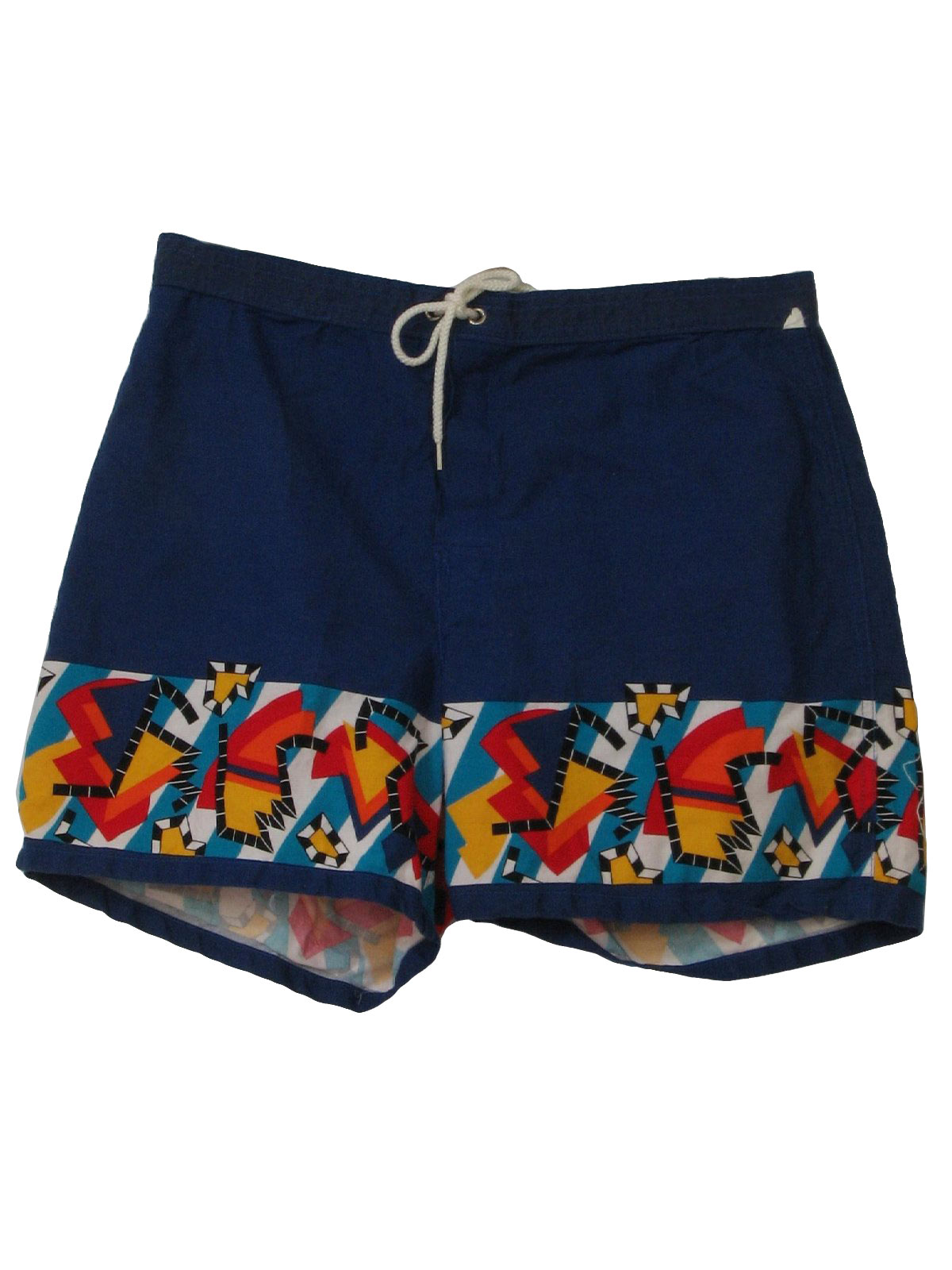 Vintage 80s Shorts: 80s -Hobie- Mens royal blue cotton totally 80s ...