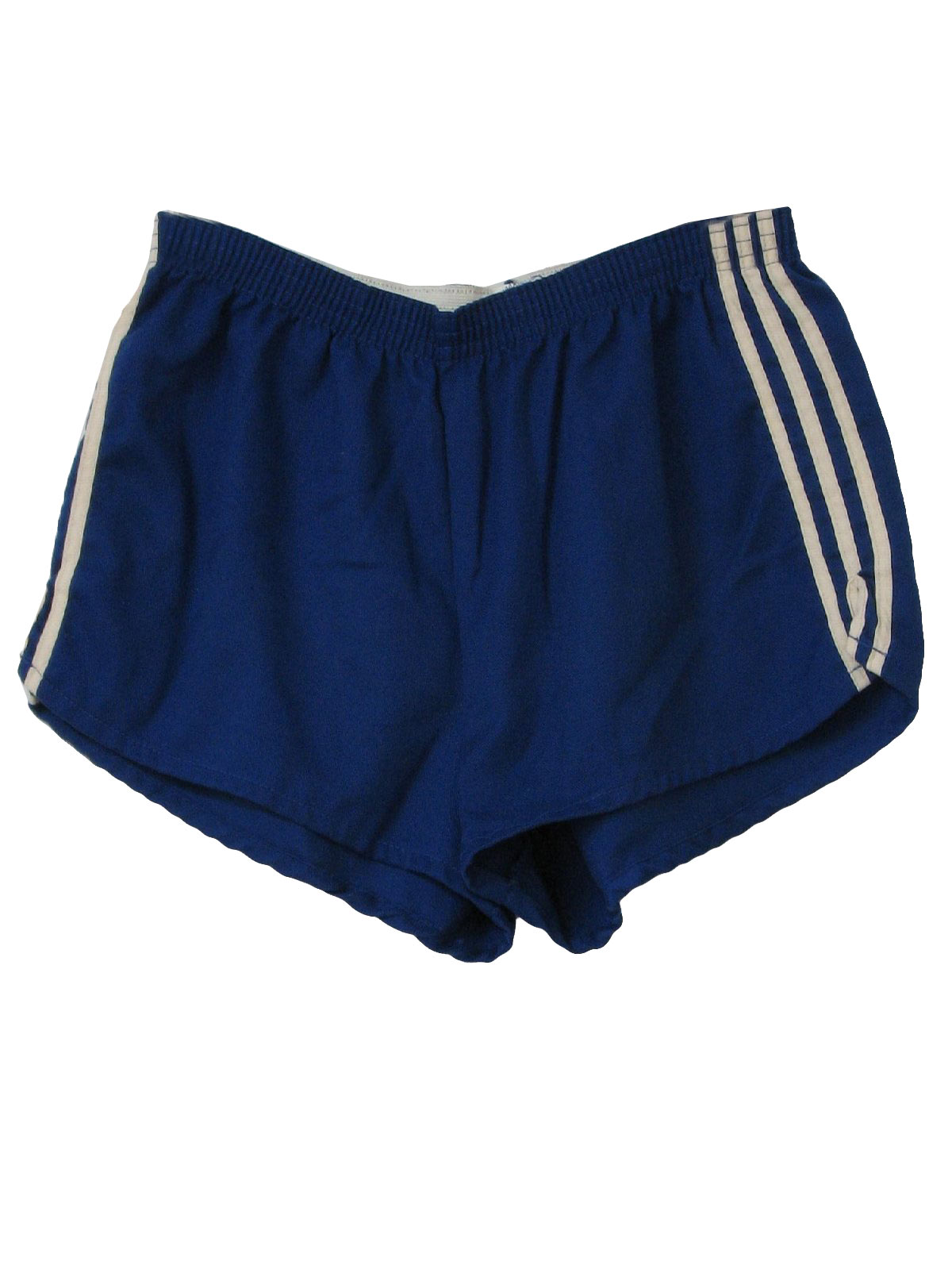 Retro 80's Shorts: 80s -Pro Sports- Mens blue with white vertical seam ...