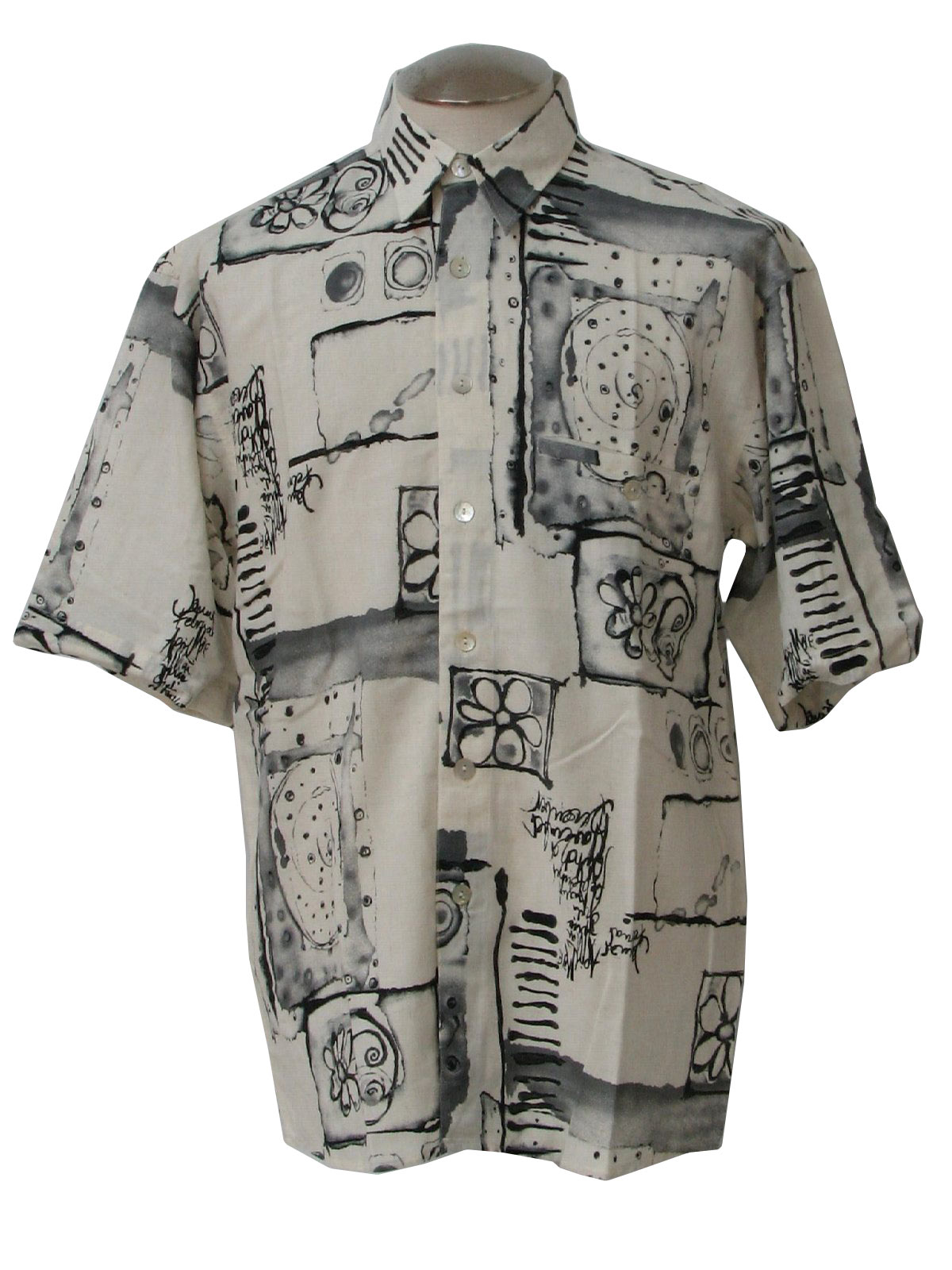1980's Shirt (care label): 80s style (made in 90s) -care label- Mens ...