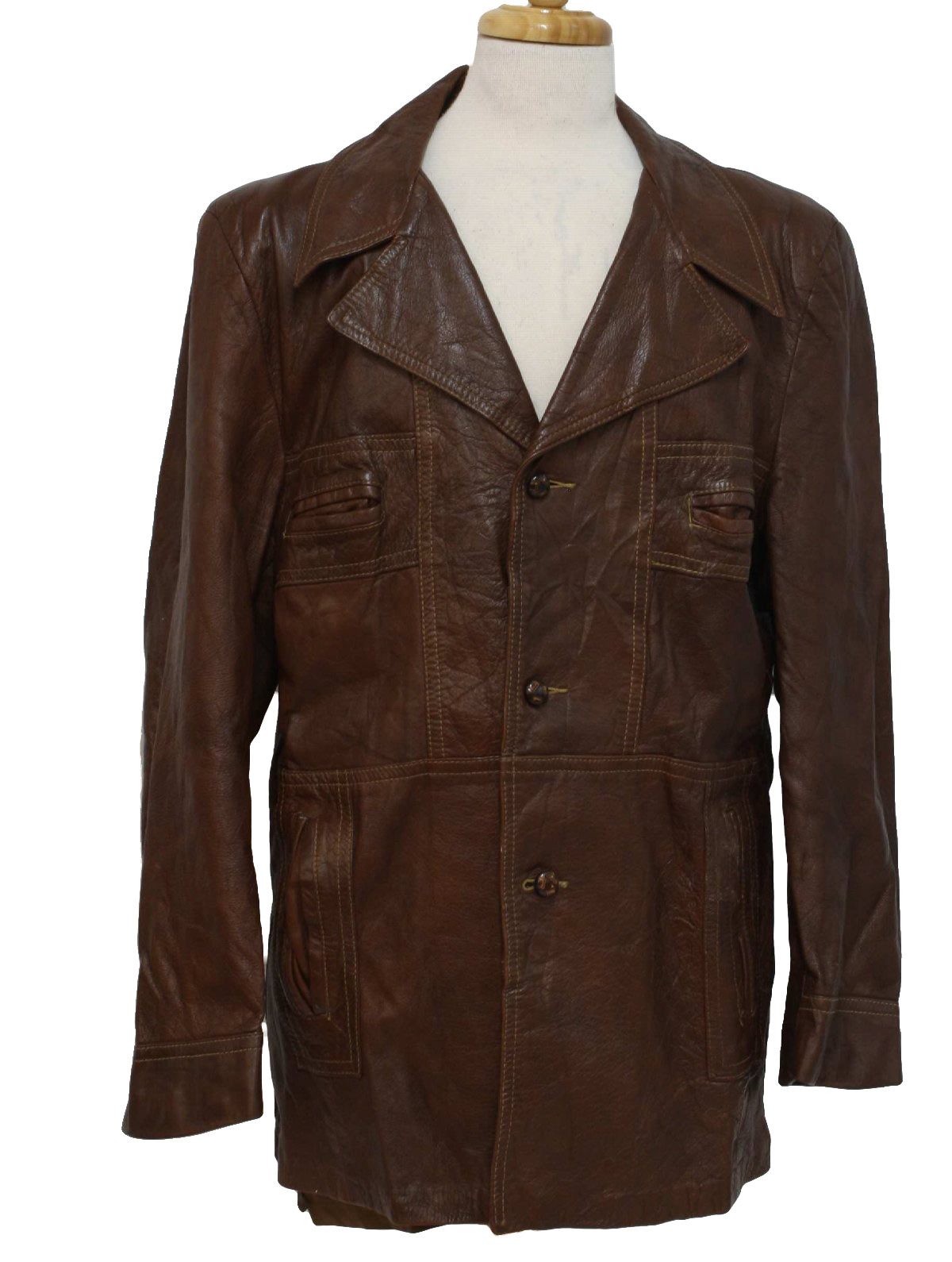 1970's Vintage Cabretta Leather by Grais Leather Jacket: 70s -Cabretta ...