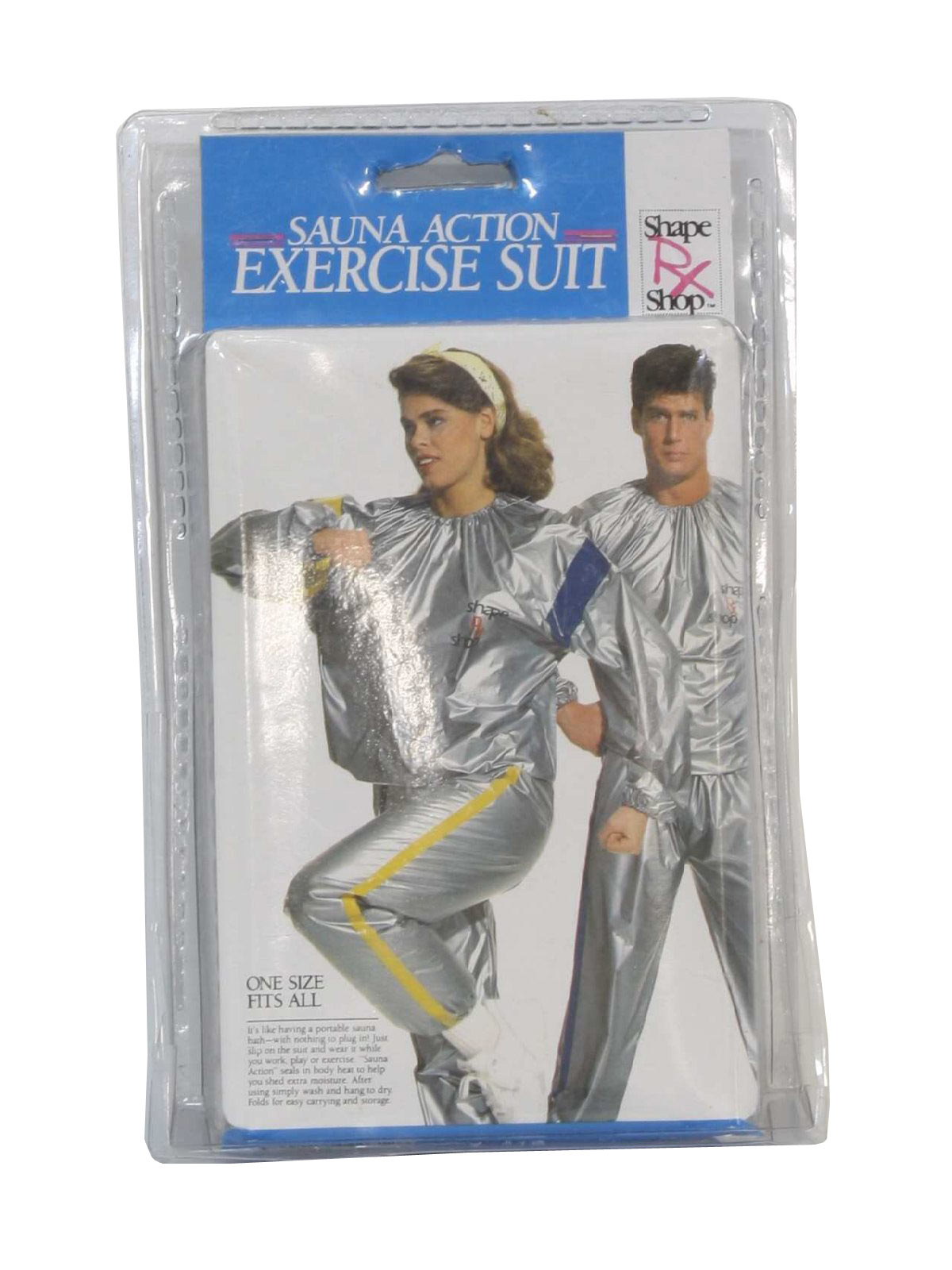 Retro 1990's Suit (Shape RX Shop) : 90s -Shape RX Shop- This silver ...