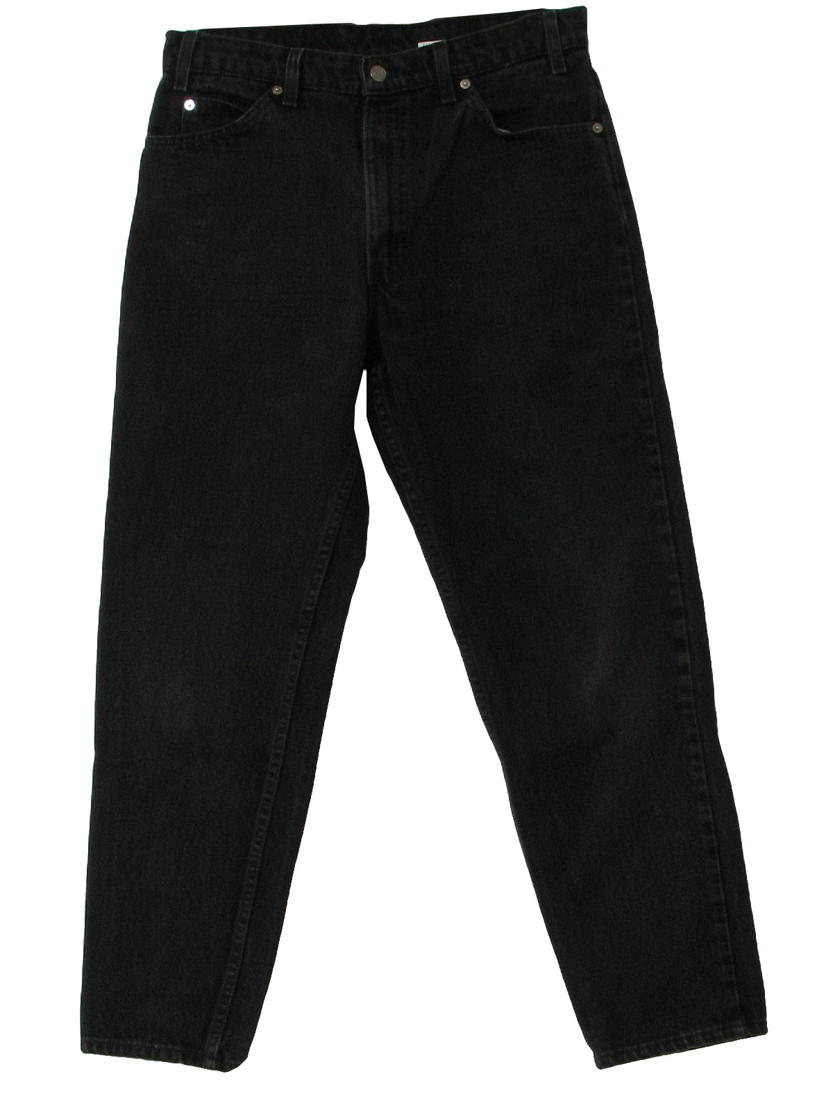 Levis 90's Vintage Pants: 90s -Levis- Mens faded black cotton denim ...