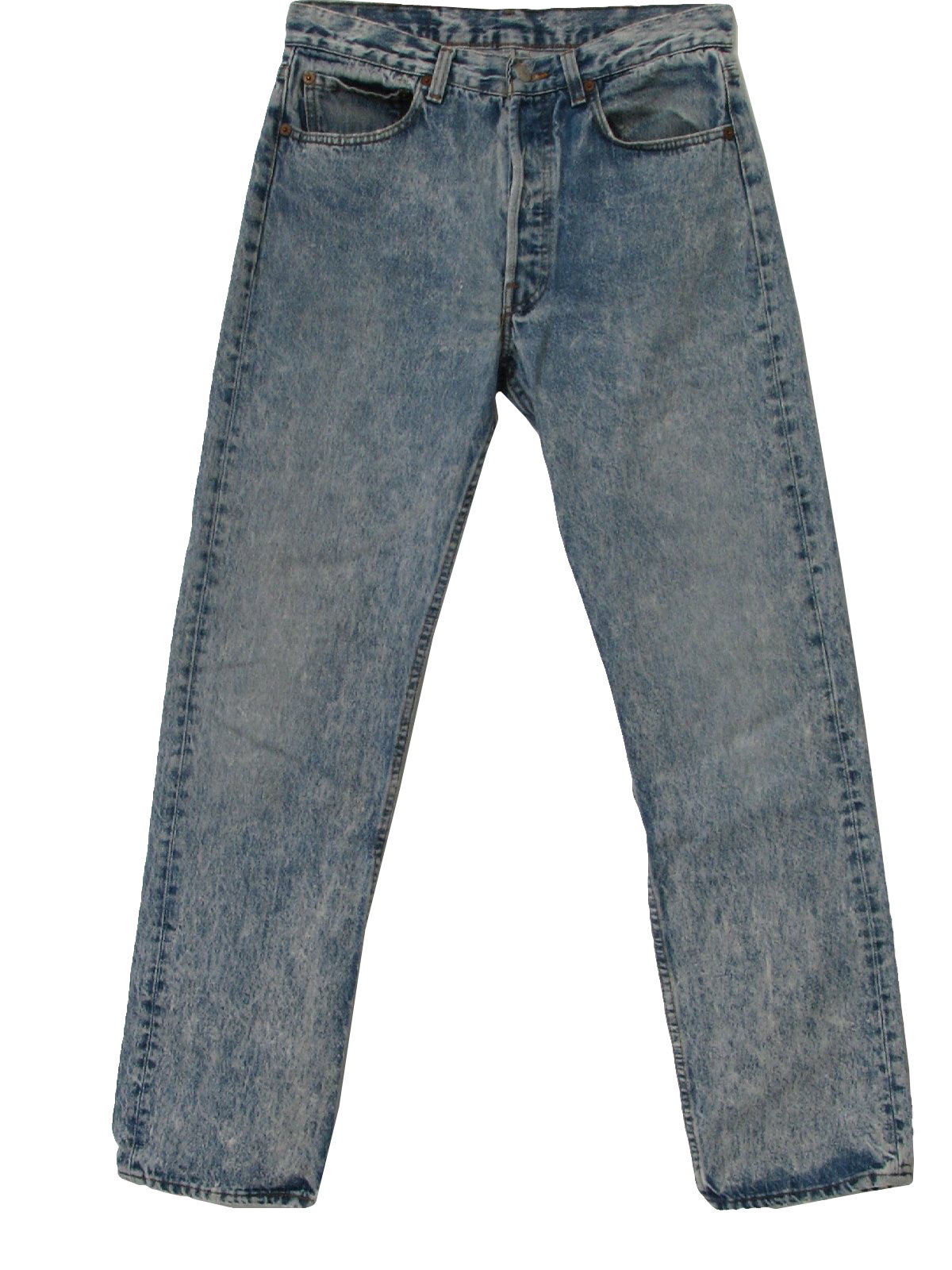 80's Vintage Pants: 80s -Levis- Mens blue acid washed cotton denim ...