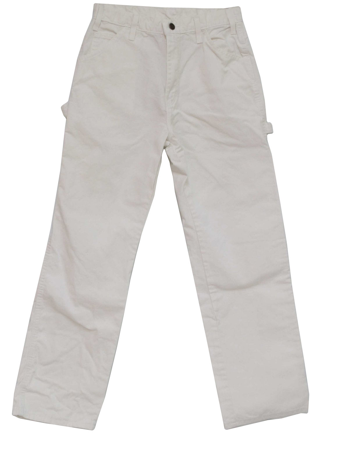 80's Dickies Pants: 80s -Dickies- Mens white straight leg relaxed fit ...