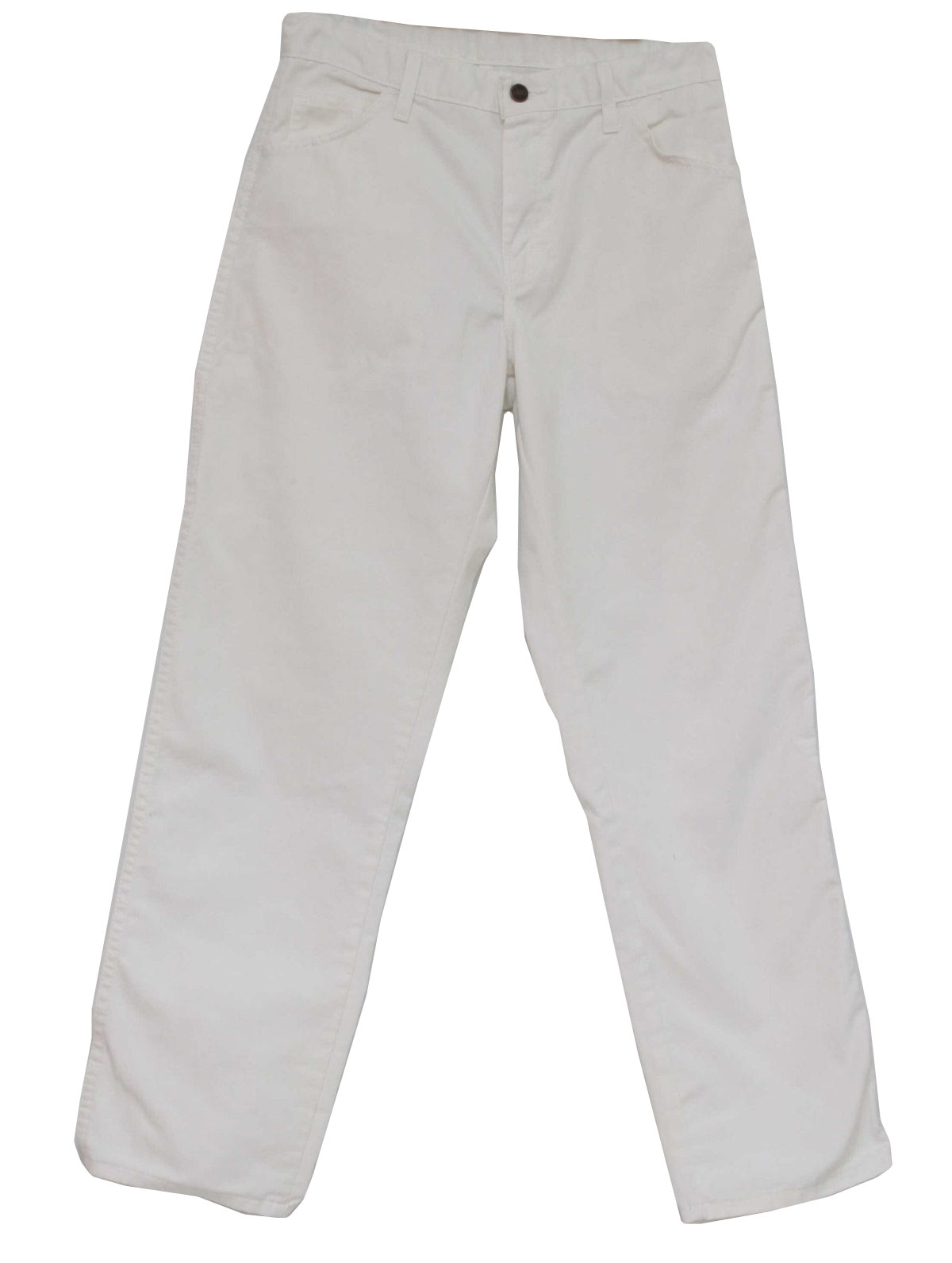 Retro 1990s Pants: 80s style (made more recently) -Dickies- Mens white ...