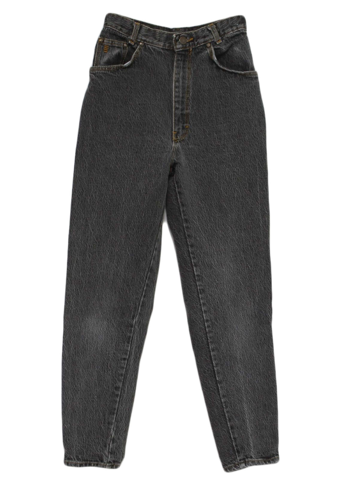Vintage 90s Pants: 90s -Gitano Express- Womens faded black cotton denim ...