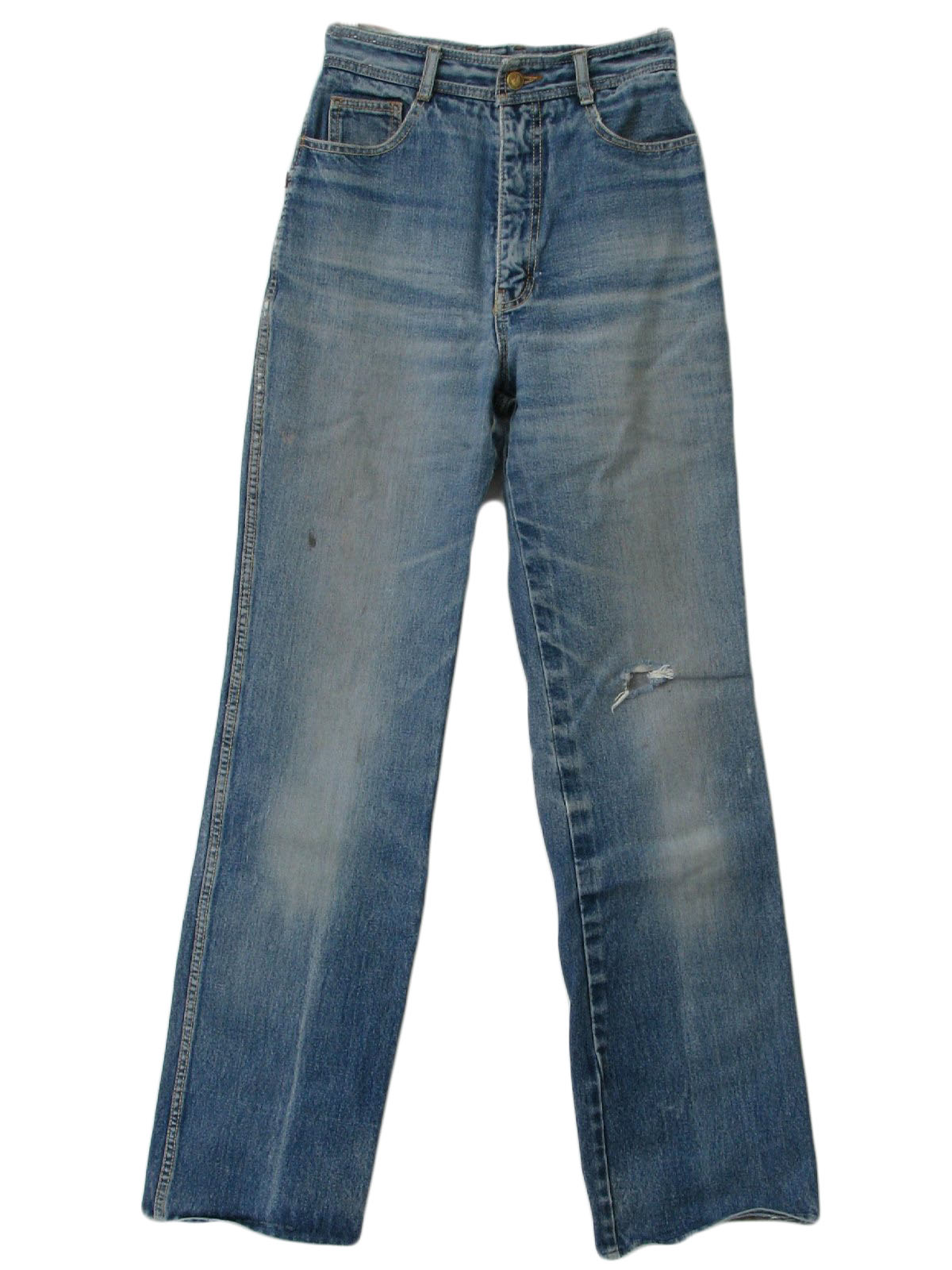 Retro 90's Pants: 80s -Jordache- Womens faded blue cotton denim Totally ...