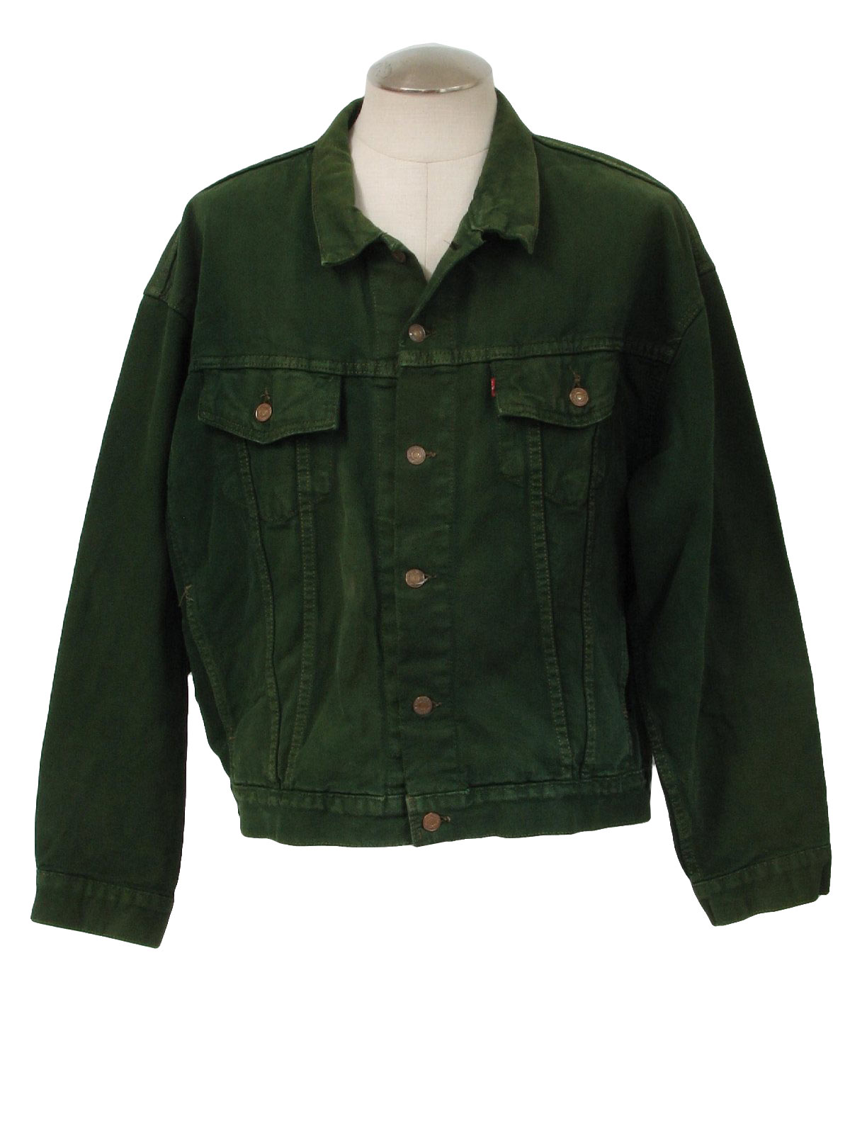 levi green denim jacket