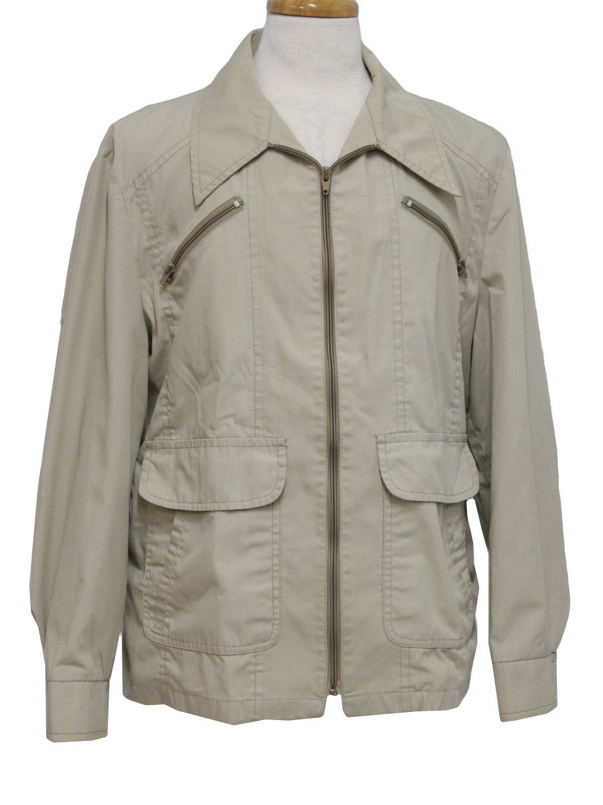 Retro 1970's Jacket (London Fog) : 70s -London Fog- Mens tan polyester ...