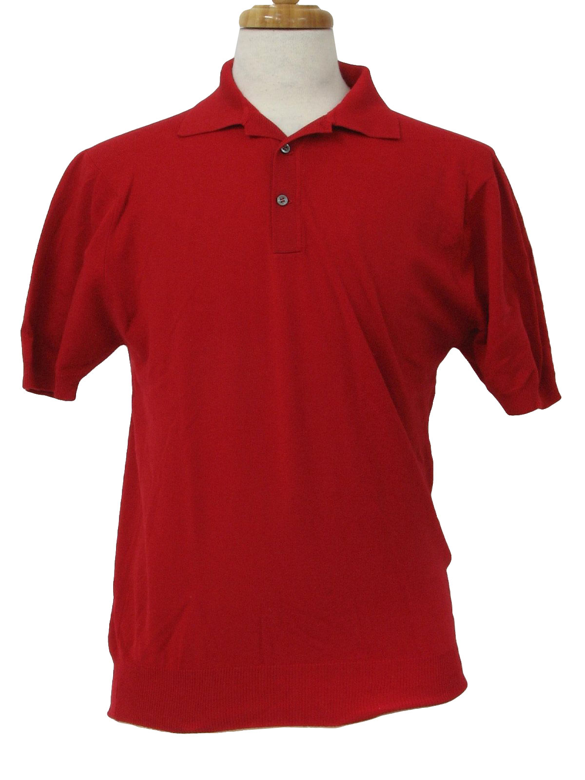 70's Puritan Knit Shirt: 70s -Puritan- Mens red nylon banlon short ...