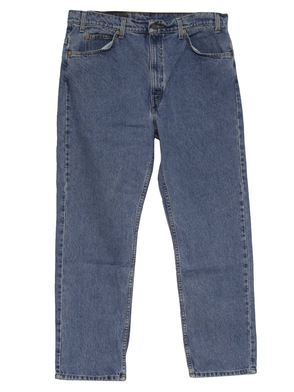 1990s Levis 505 Pants: 90s -Levis 505- Mens blue denim cotton tapered ...