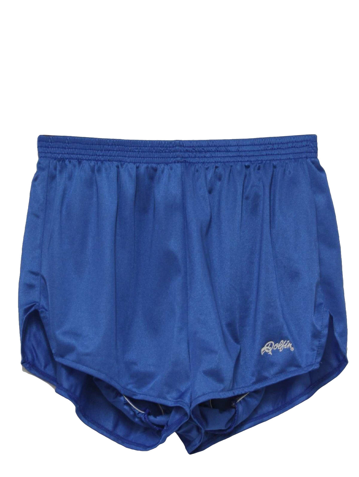 80's Vintage Shorts: 80s -Dolphin- Womens sheeny blue nylon running ...