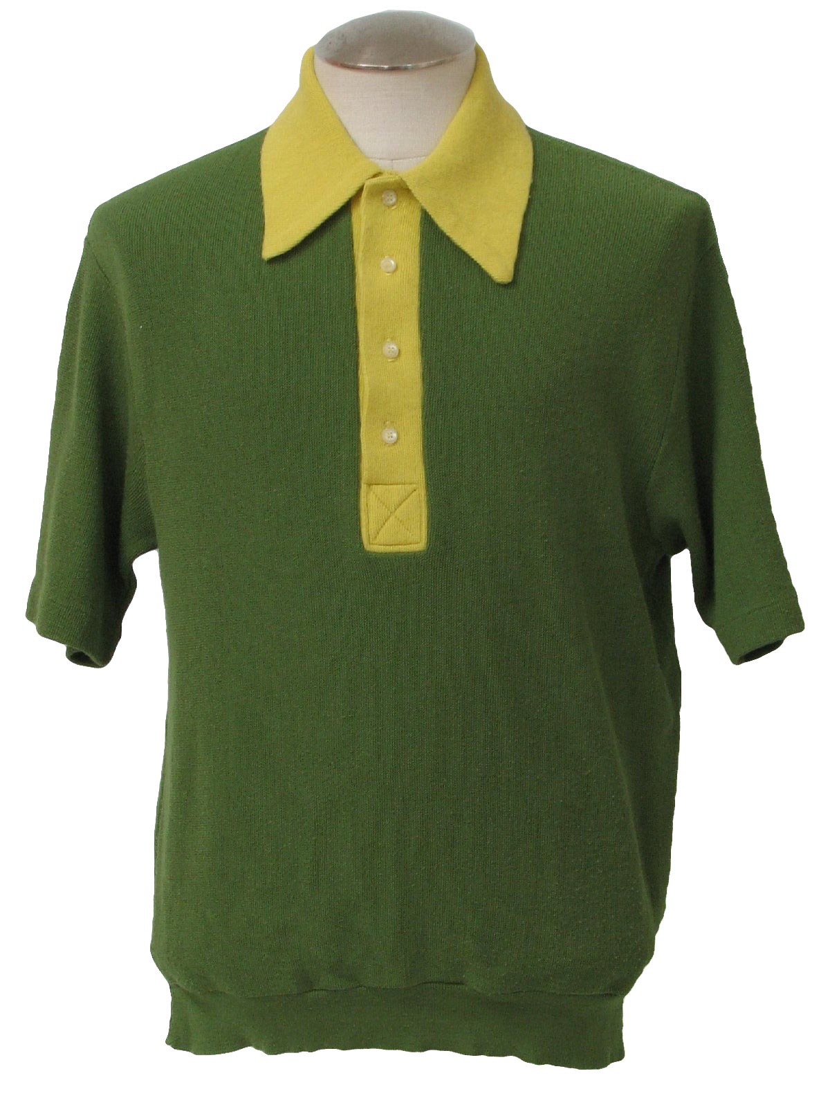 Retro 1970s Knit Shirt: 70s -Arnold Palmer for Robert Bruce- Mens