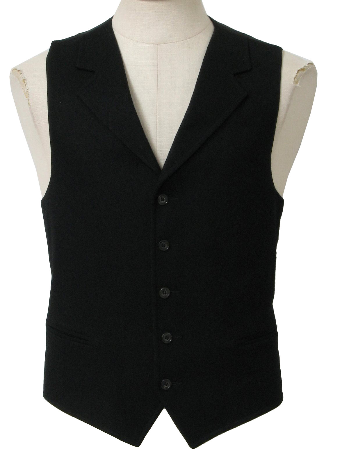 Casual Options 90's Vintage Suit: 90s -Casual Options- Mens black wool ...