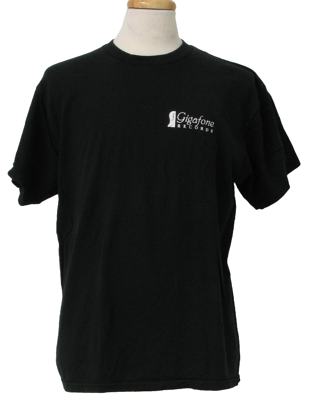 Vintage Delta 1990s T Shirt: 90s -Delta- Mens black and white -Gigafone ...