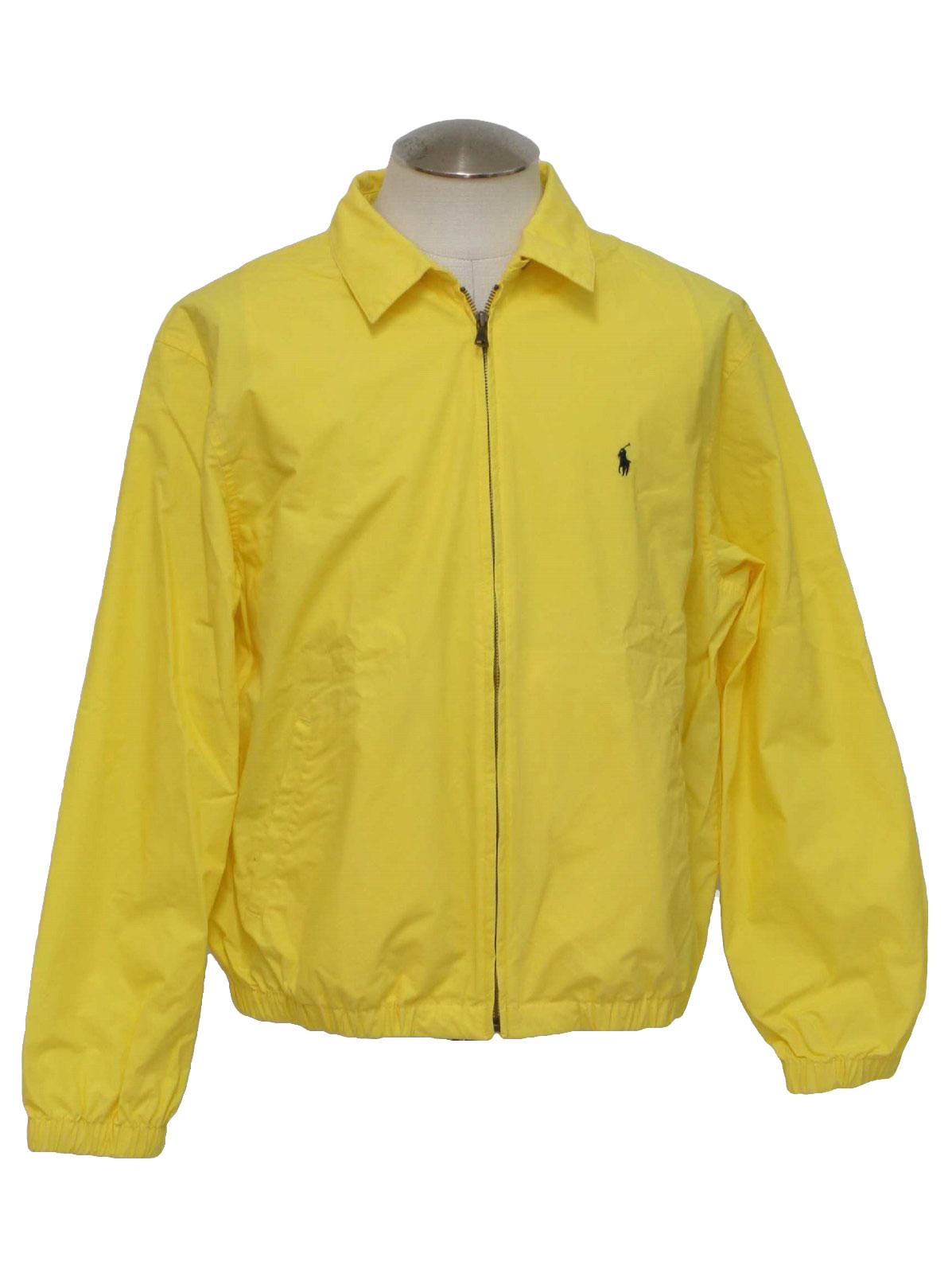 Vintage 90s Jacket: 90s -Ralph Lauren- Mens bright yellow polyester ...