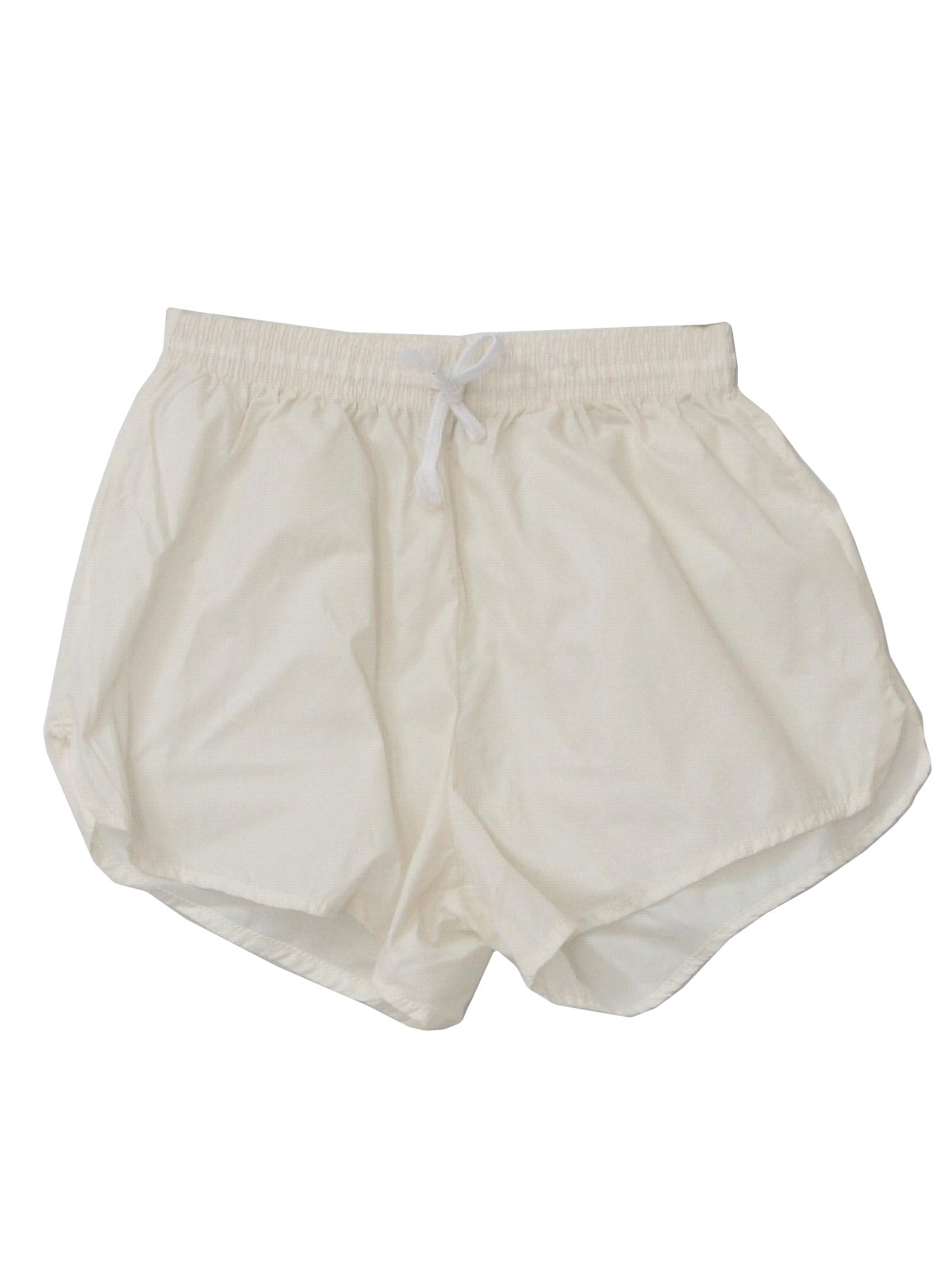 1980's Shorts (Augusta): 80s -Augusta- Mens white sheer knit nylon feel ...