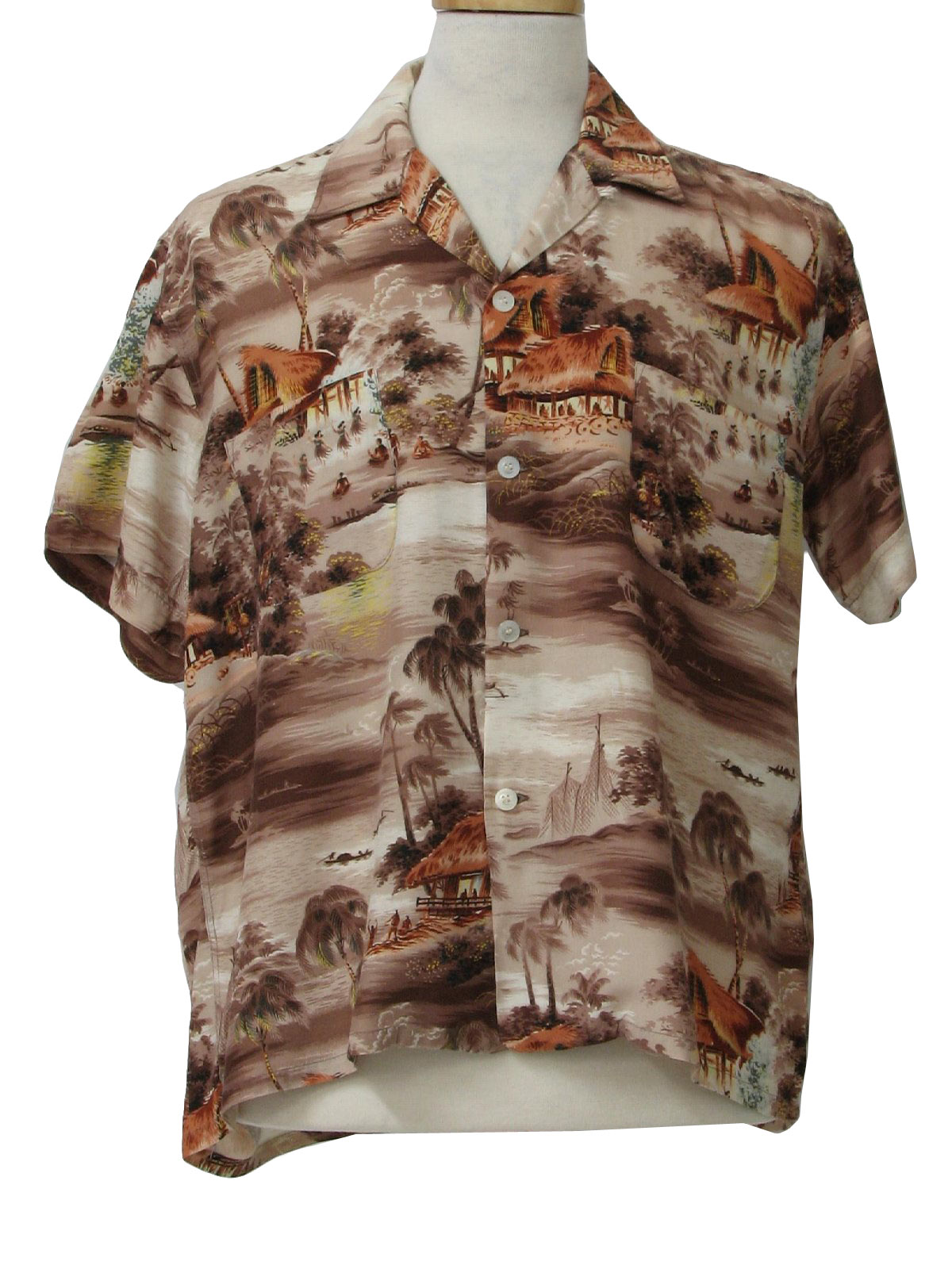 Vintage Makaha Hawaii 50's Hawaiian Shirt: Late50s -Makaha Hawaii- Mens ...