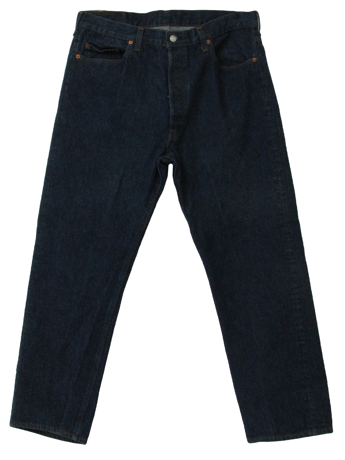 Levis 501 Eighties Vintage Pants: 80s -Levis 501- Mens dark blue cotton ...