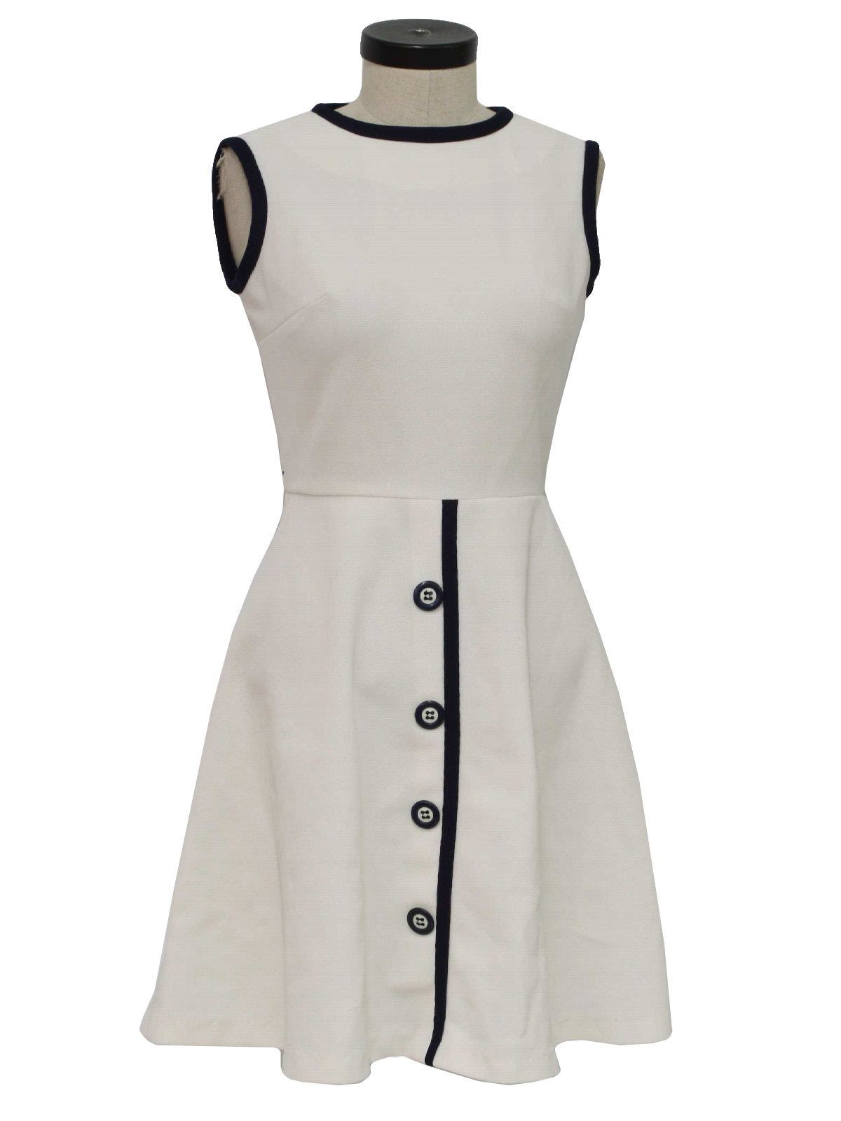 Bleeker Street 1970s Vintage Dress: 70s -Bleeker Street- Womens white ...