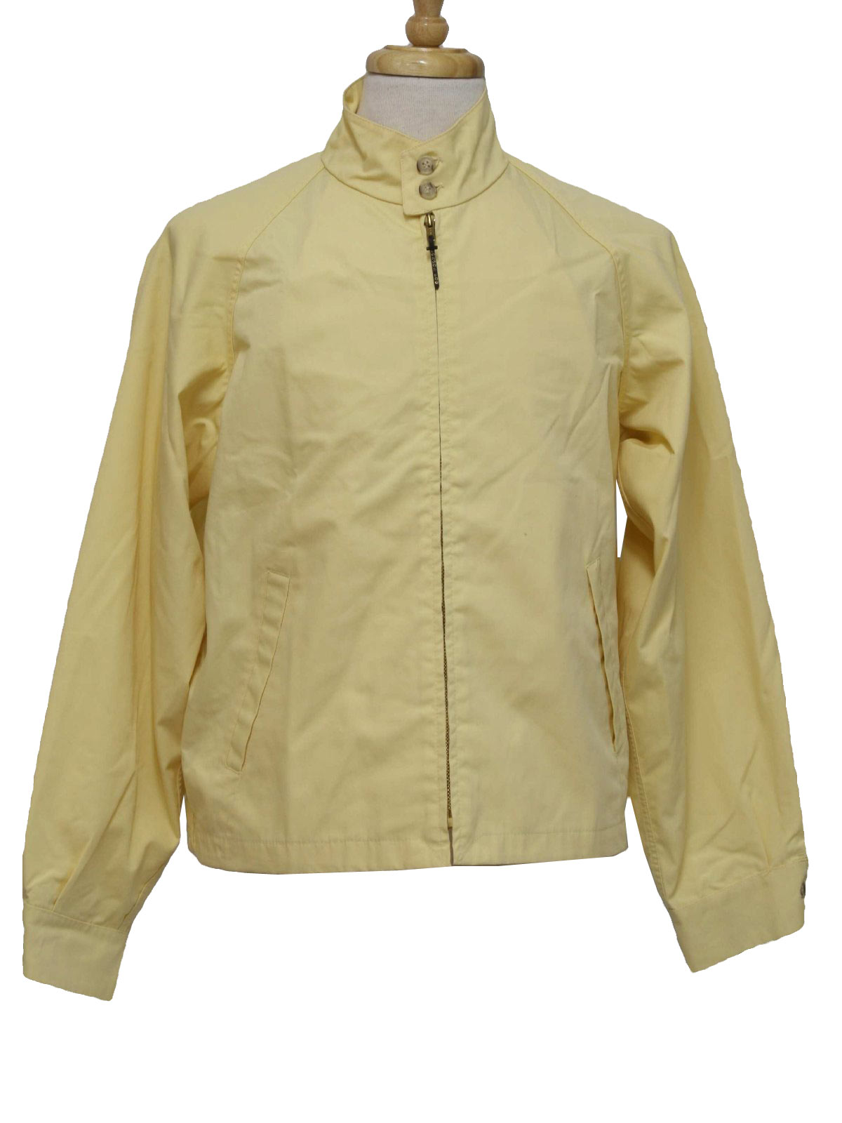 Retro 70's Jacket: Late70s -London Fog- Mens light yellow cotton ...