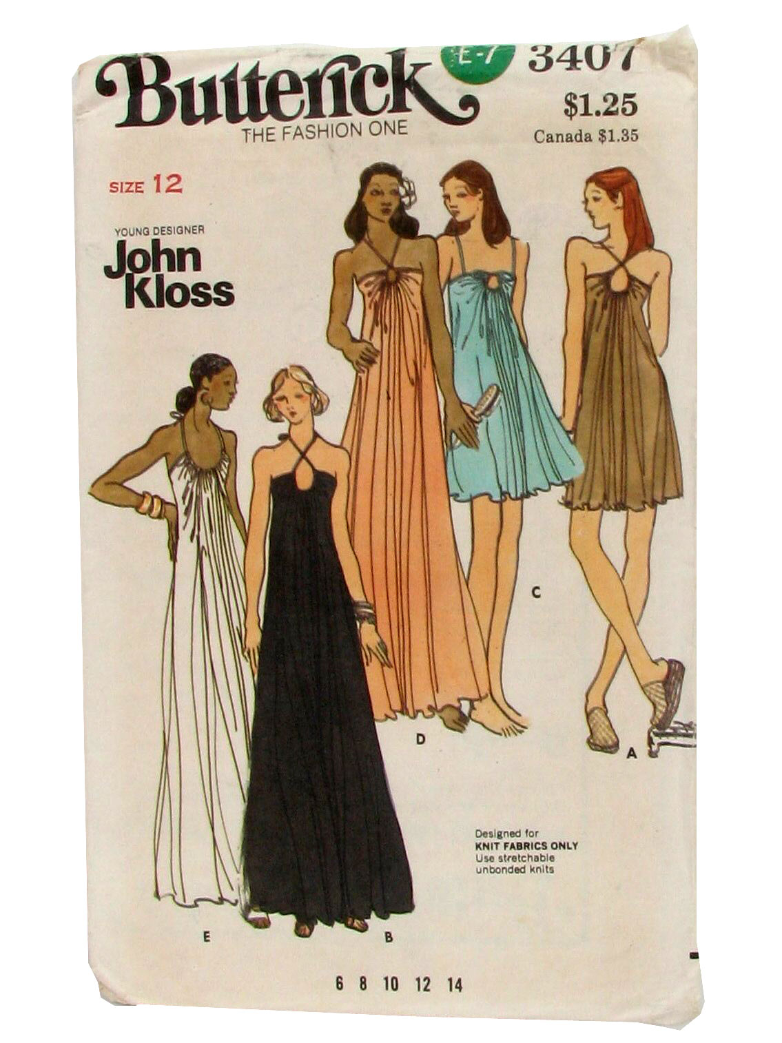 Retro 80s Sewing Pattern Butterick No3407 80s Butterick No3407 Womens Designer Gown 5055