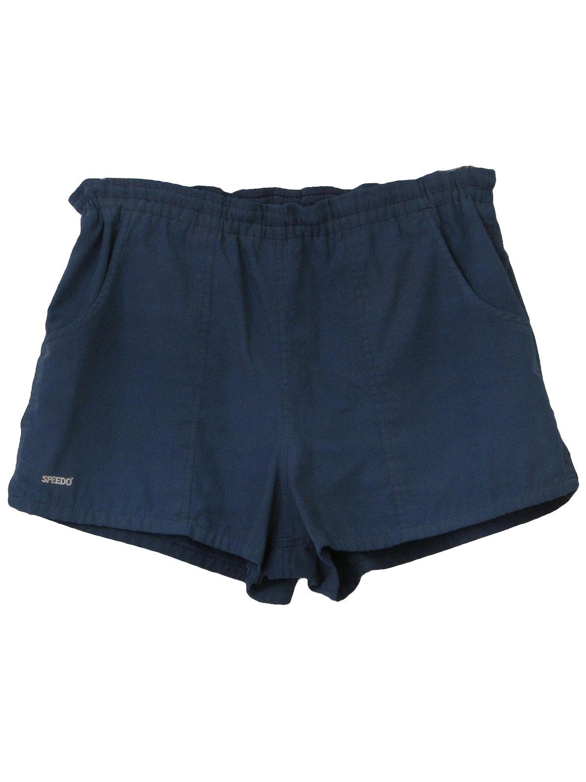 Vintage 1980's Swimsuit/Swimwear: 80s -Speedo- Mens dark dusty blue ...