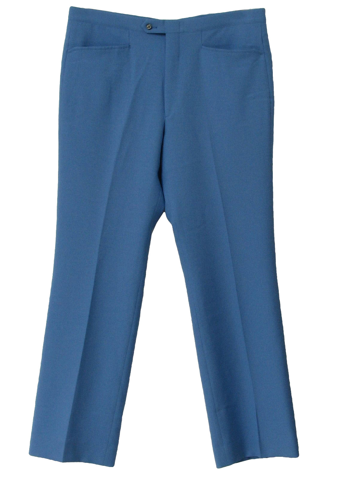 Vintage 1970's Pants: Late60s -Sansabelt- Mens powder blue slightly ...