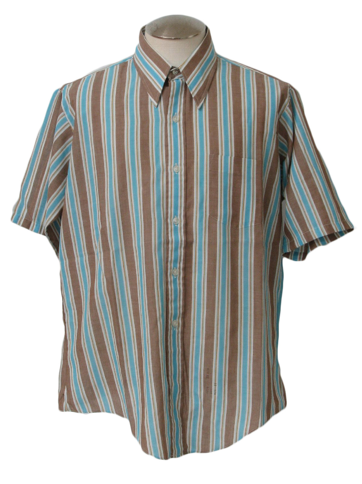 Montgomery Wards 1970s Vintage Shirt: 70s -Montgomery Wards- Mens brown ...