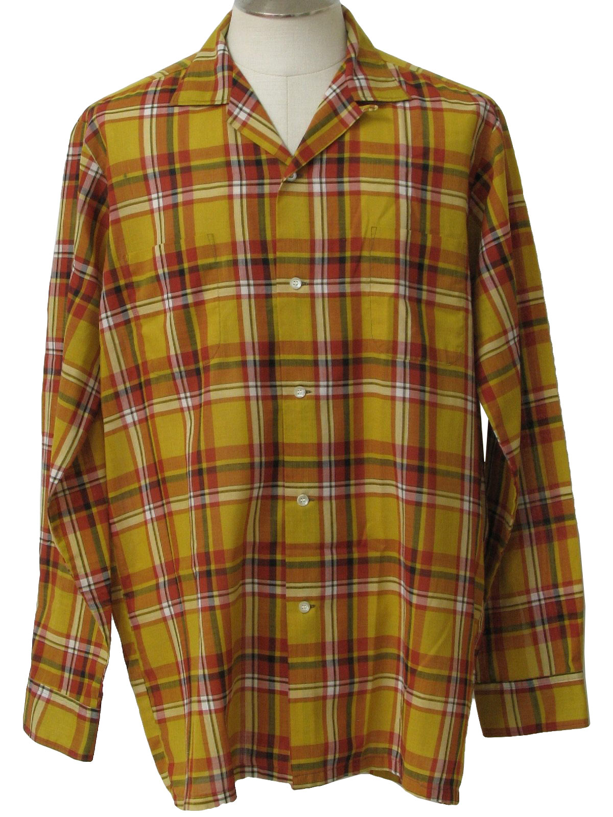 1960s Vintage Shirt: Early 60s -Penneys Town craft Penn Prest- Mens ...