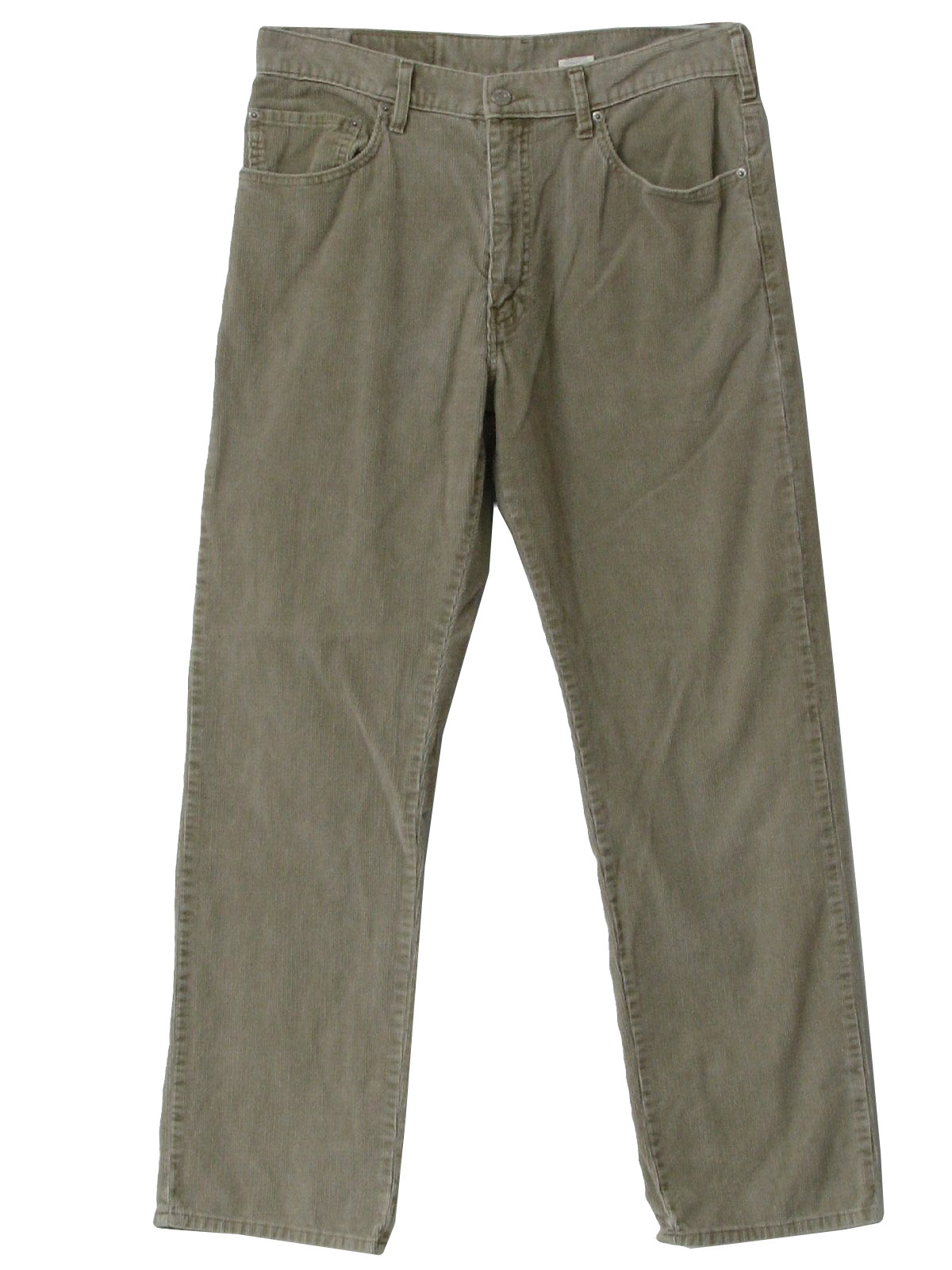 90s Retro Pants: 90s -Levis- Mens khaki cotton polyester standard wale ...