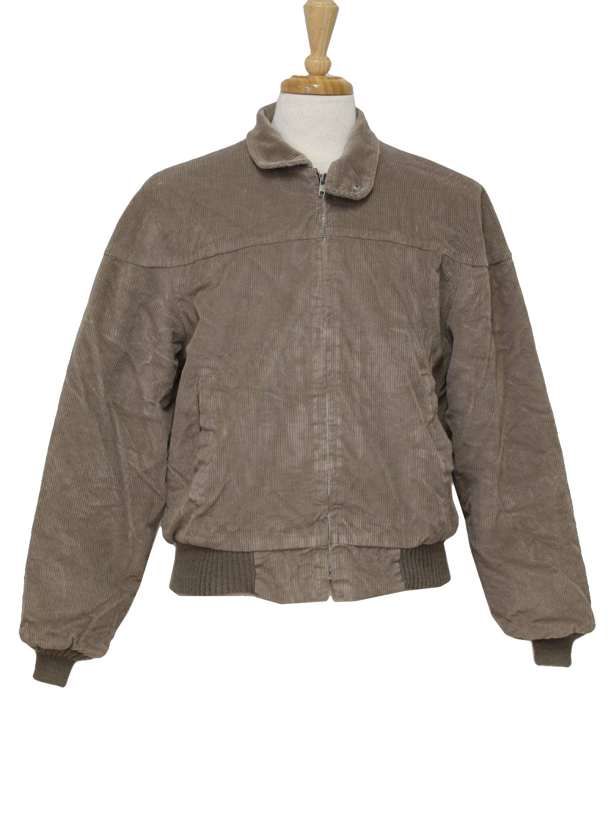 1990's Vintage Polo Club Jacket: 90s -Polo Club- Mens grey cotton