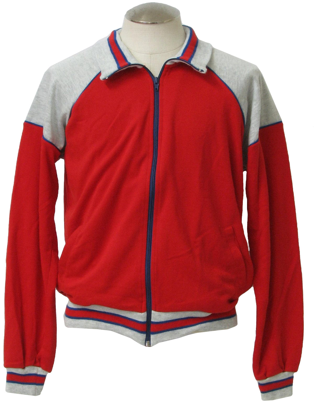 80's Pro Style Jacket: 80s -Pro Style- Mens red and light heathered ...