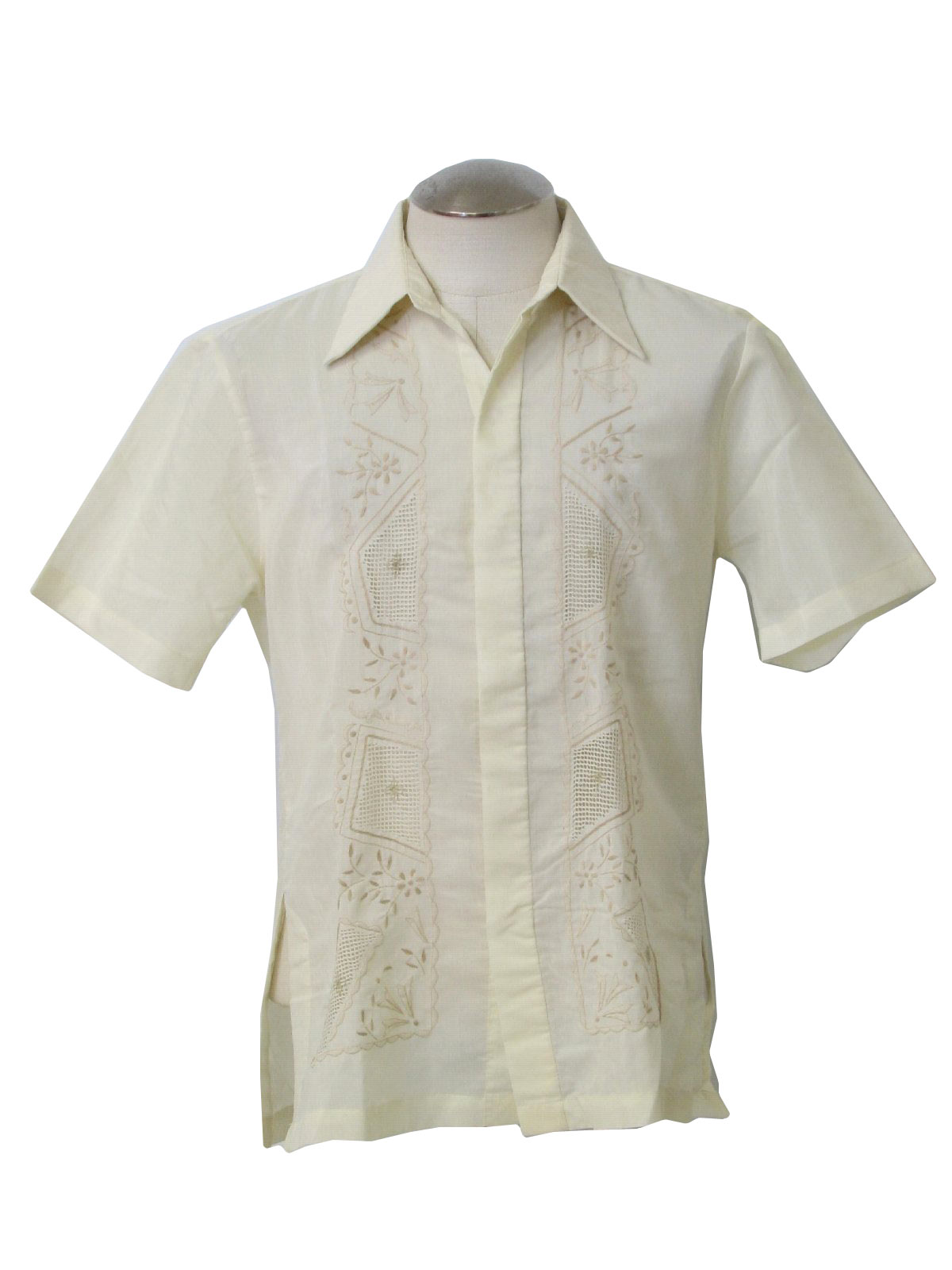 70's Vintage Guayabera Shirt: Late 70s or early 80s -Caravelle- Mens ...