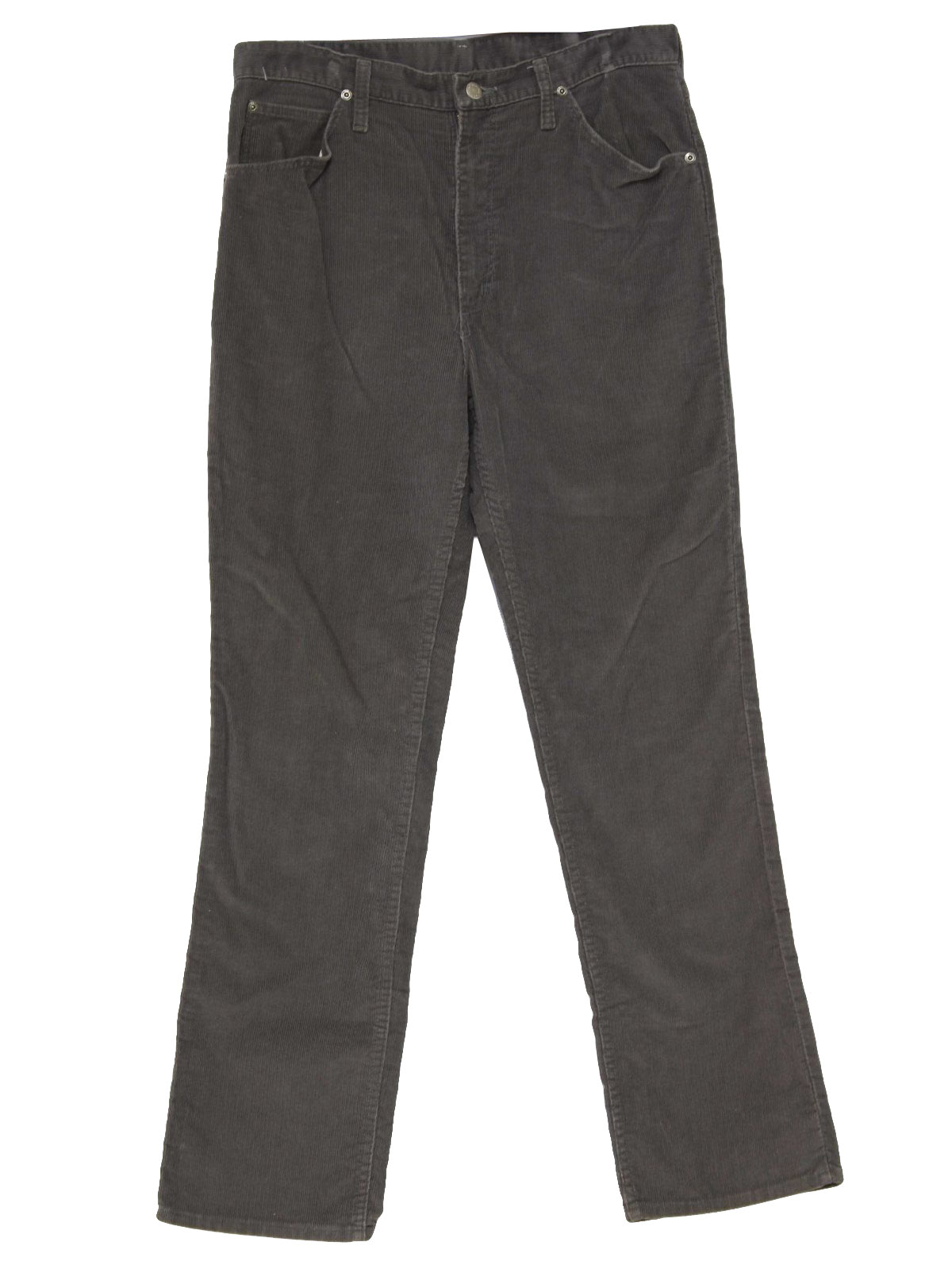 Retro 1980s Pants: 80s -Wrangler- Mens medium gray cotton polyester ...