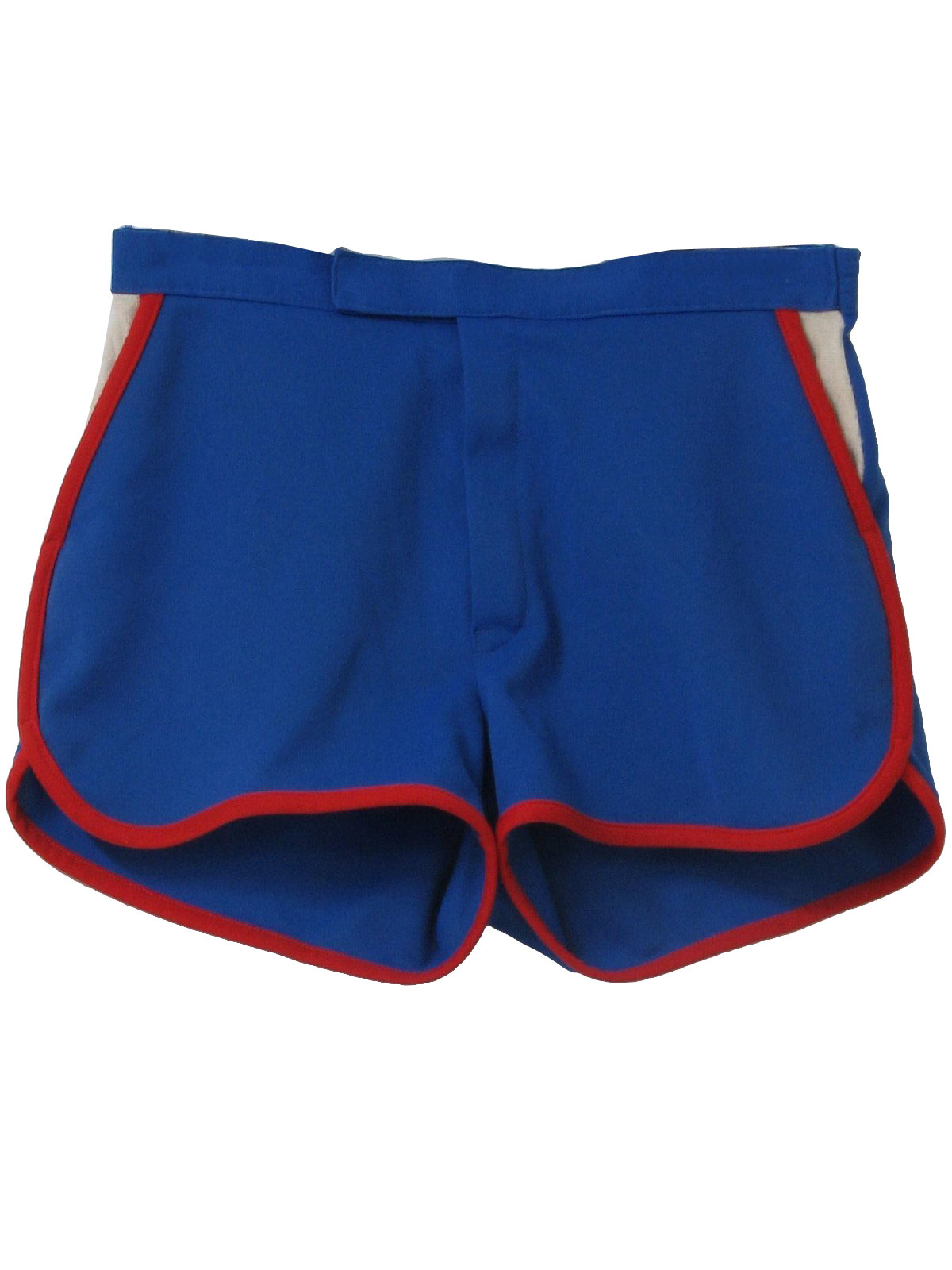 1980's Retro Shorts: Early 80s -Court Casuals- Mens cobalt blue and red ...