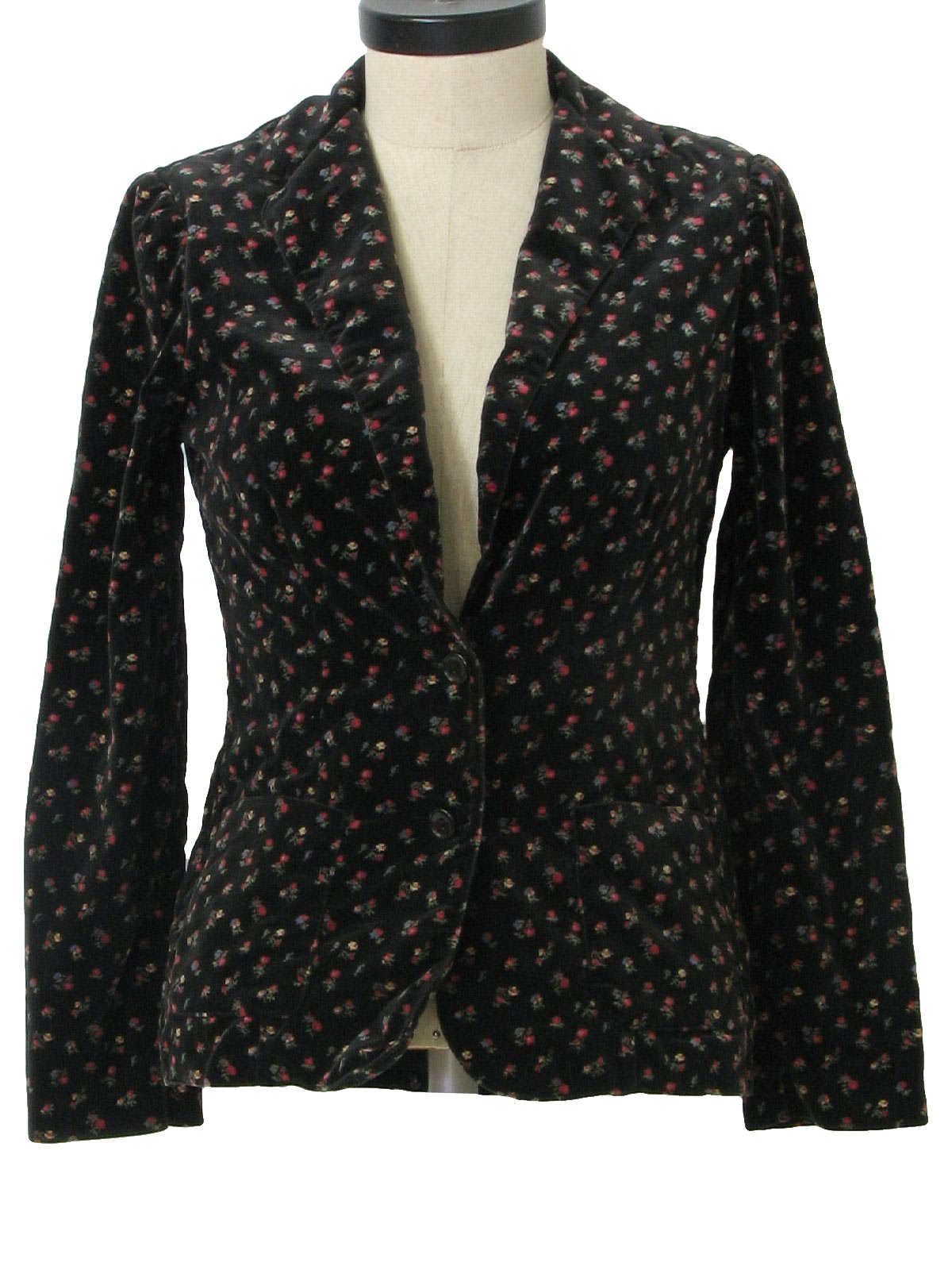 Seventies Alpaq Jacket: 70s -Alpaq- Womens black, shaded rose red ...