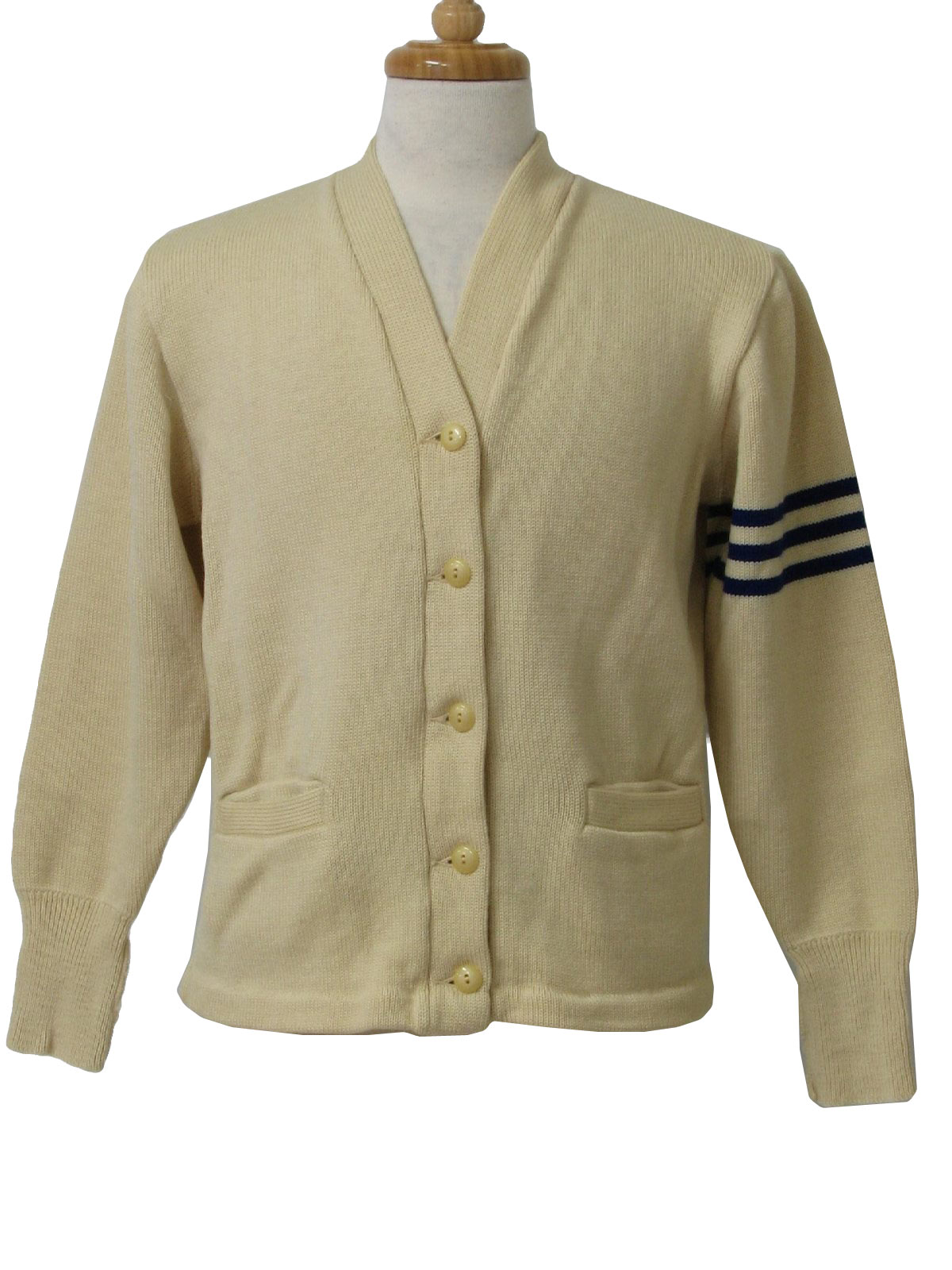 Vintage 1940's Caridgan Sweater: Late 40 -Shannon and Johnson- Mens ...