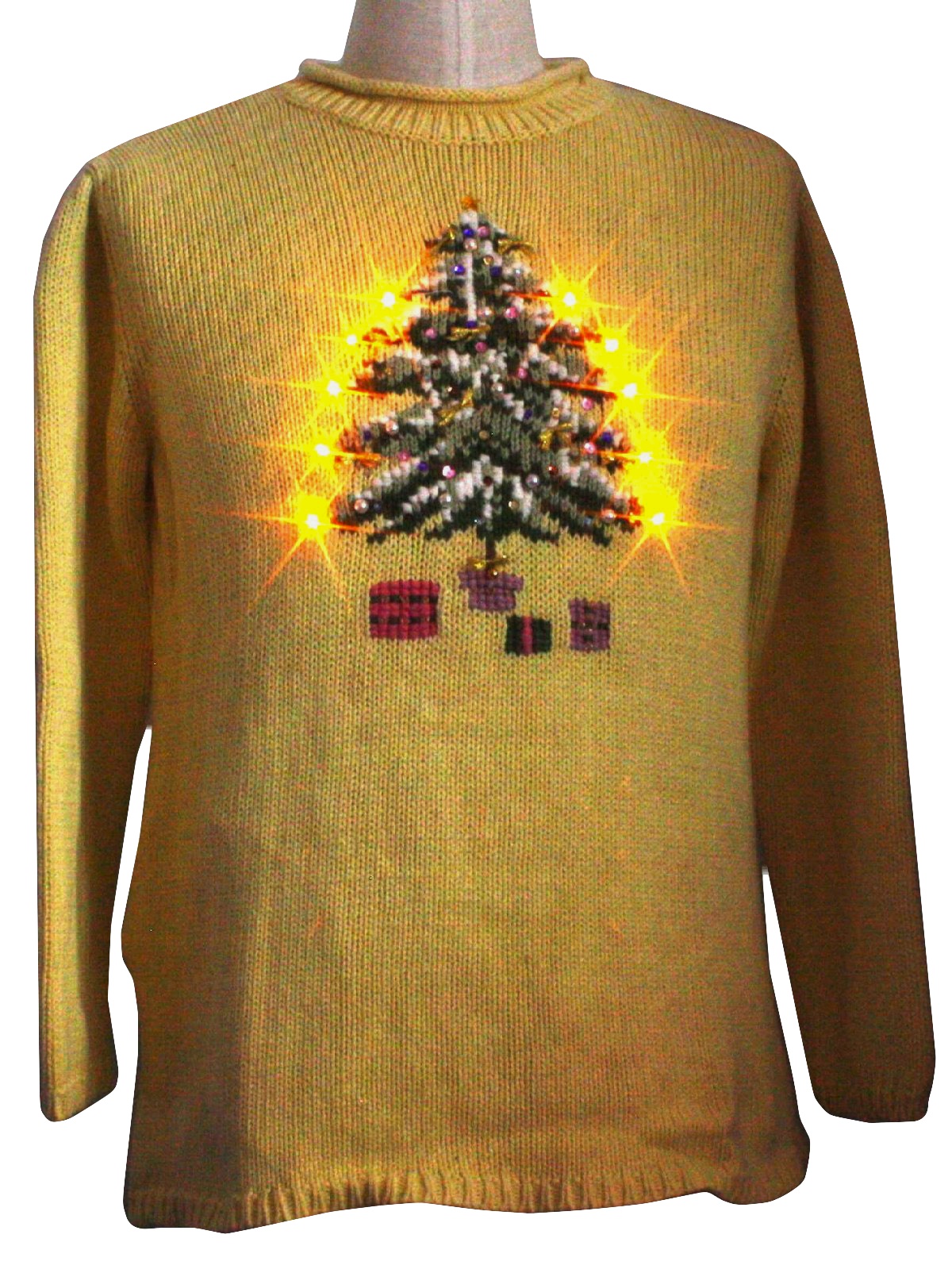 yellow ugly christmas sweater