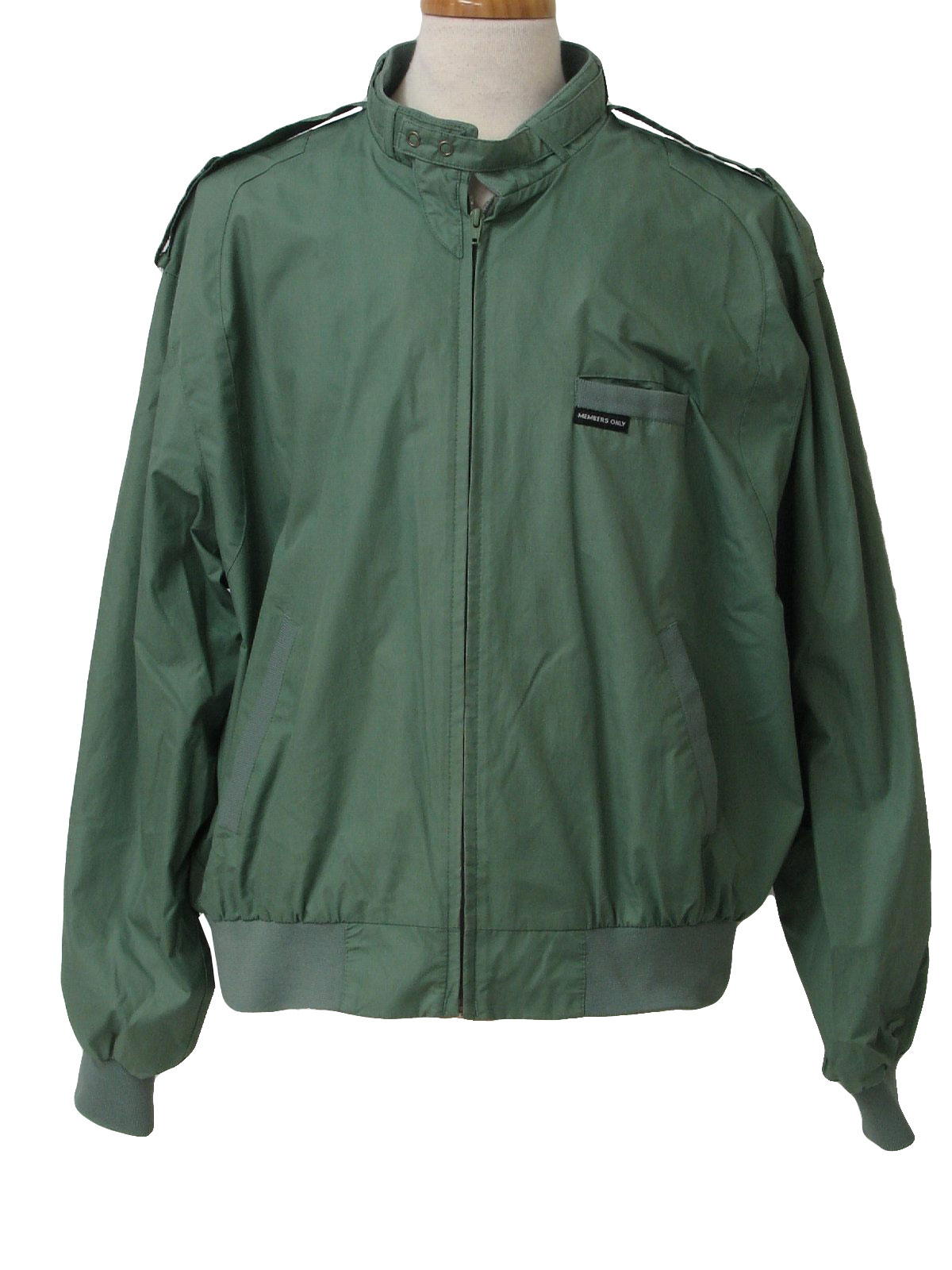 1980's Vintage Members Only Jacket: 80s -Members Only- Mens celadon ...