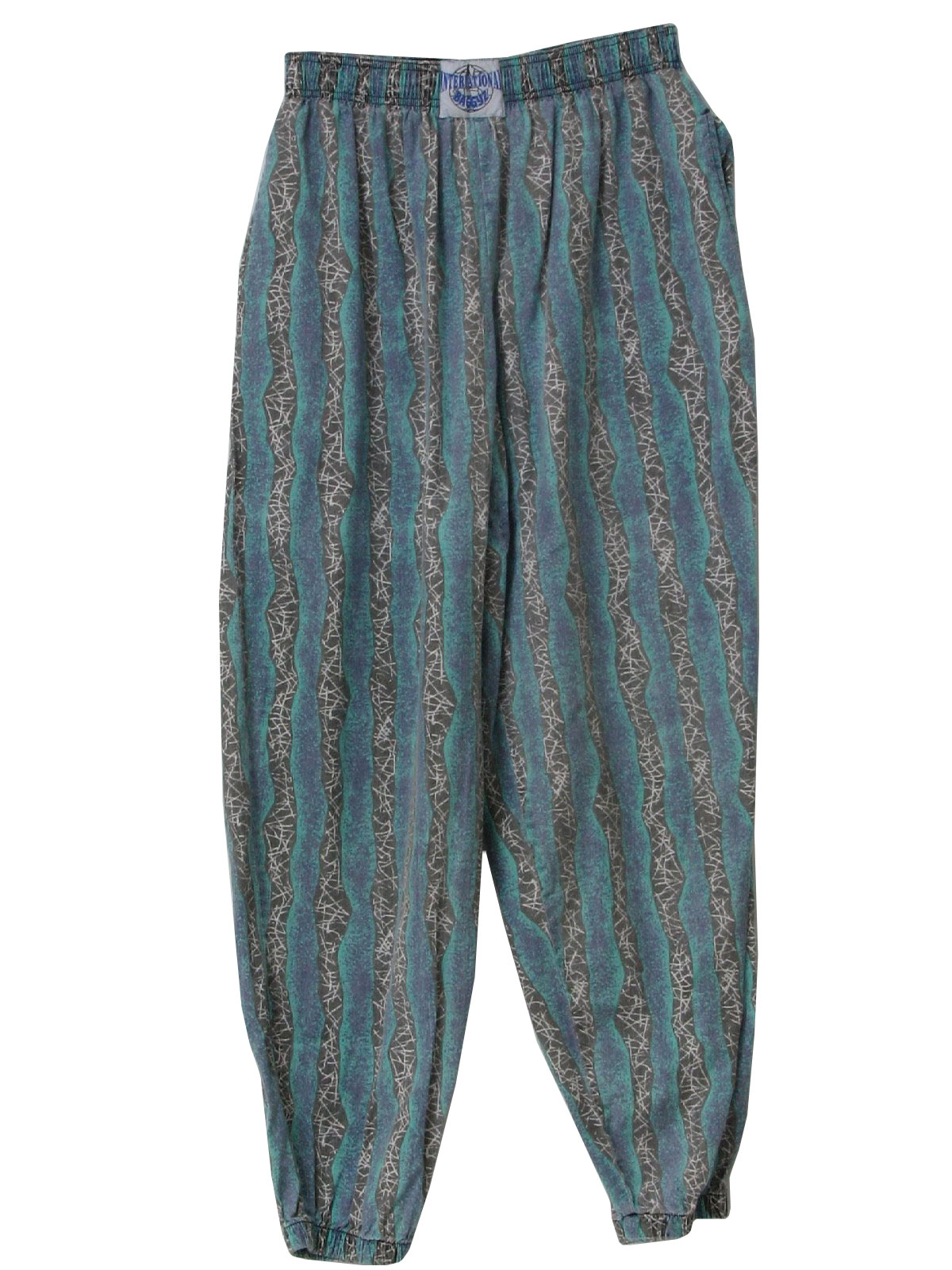 Retro 1980s Pants: 80s -International Baggys- Unisex teal, dusty purple ...