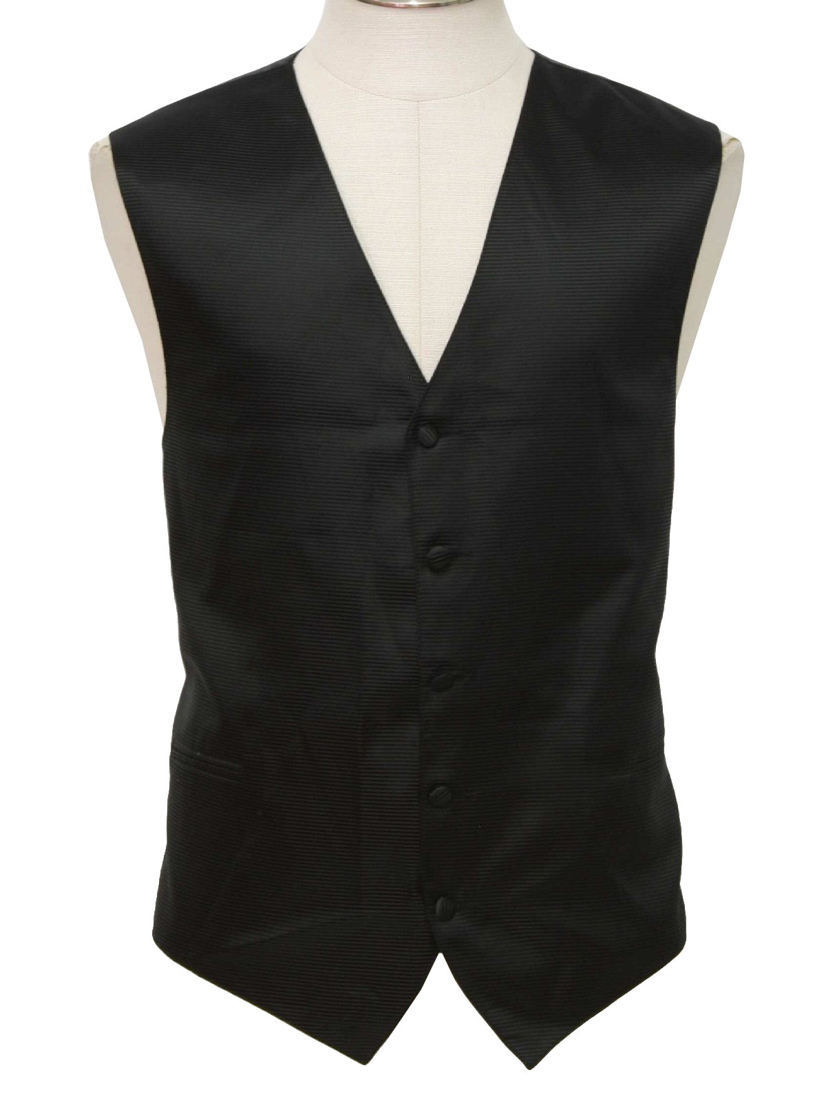 80s Suit (Franco Uomo): 80s -Franco Uomo- Mens black on black ...