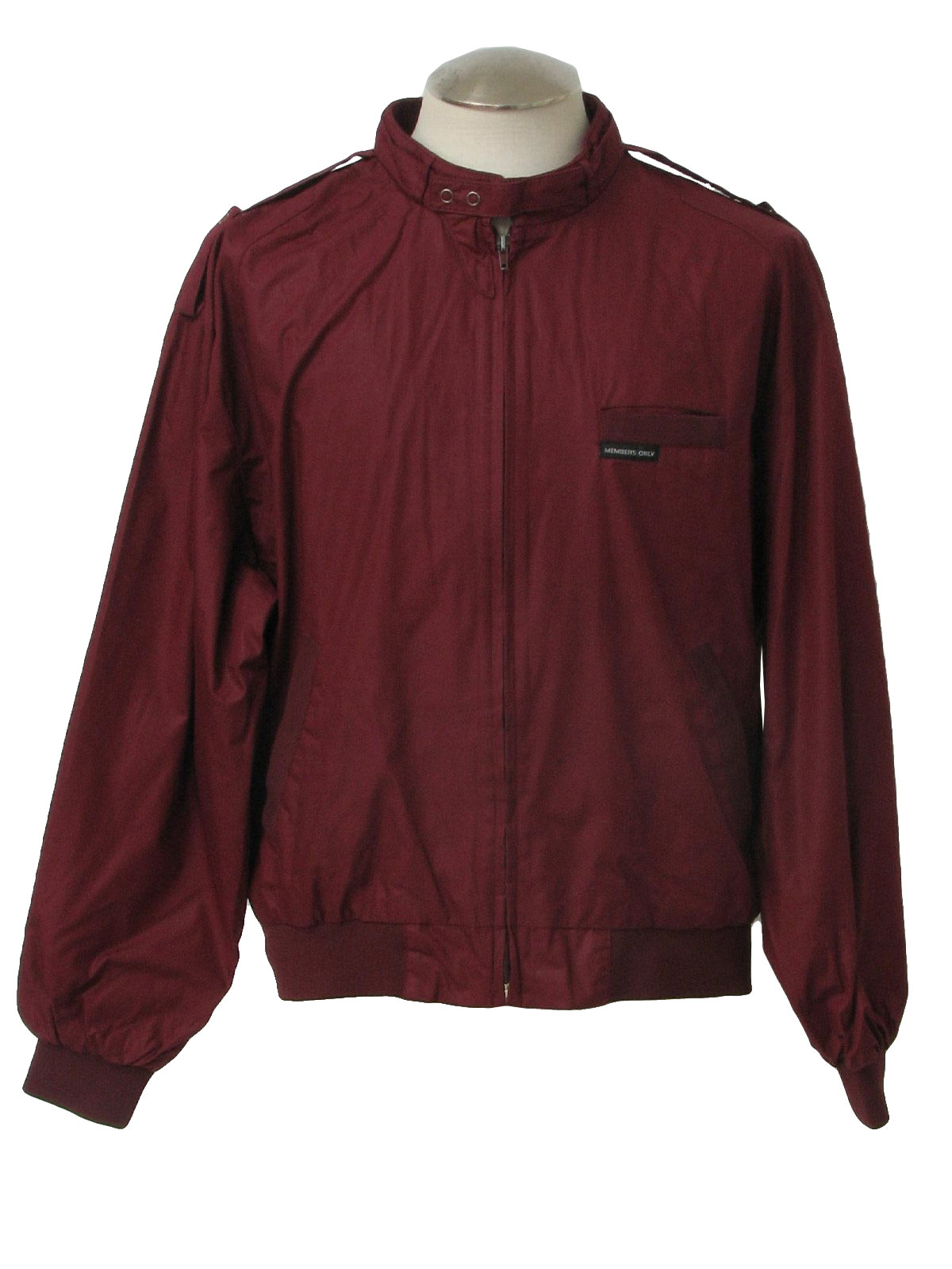 1980s Members Only Jacket: 80s -Members Only- Mens burgundy cotton and ...