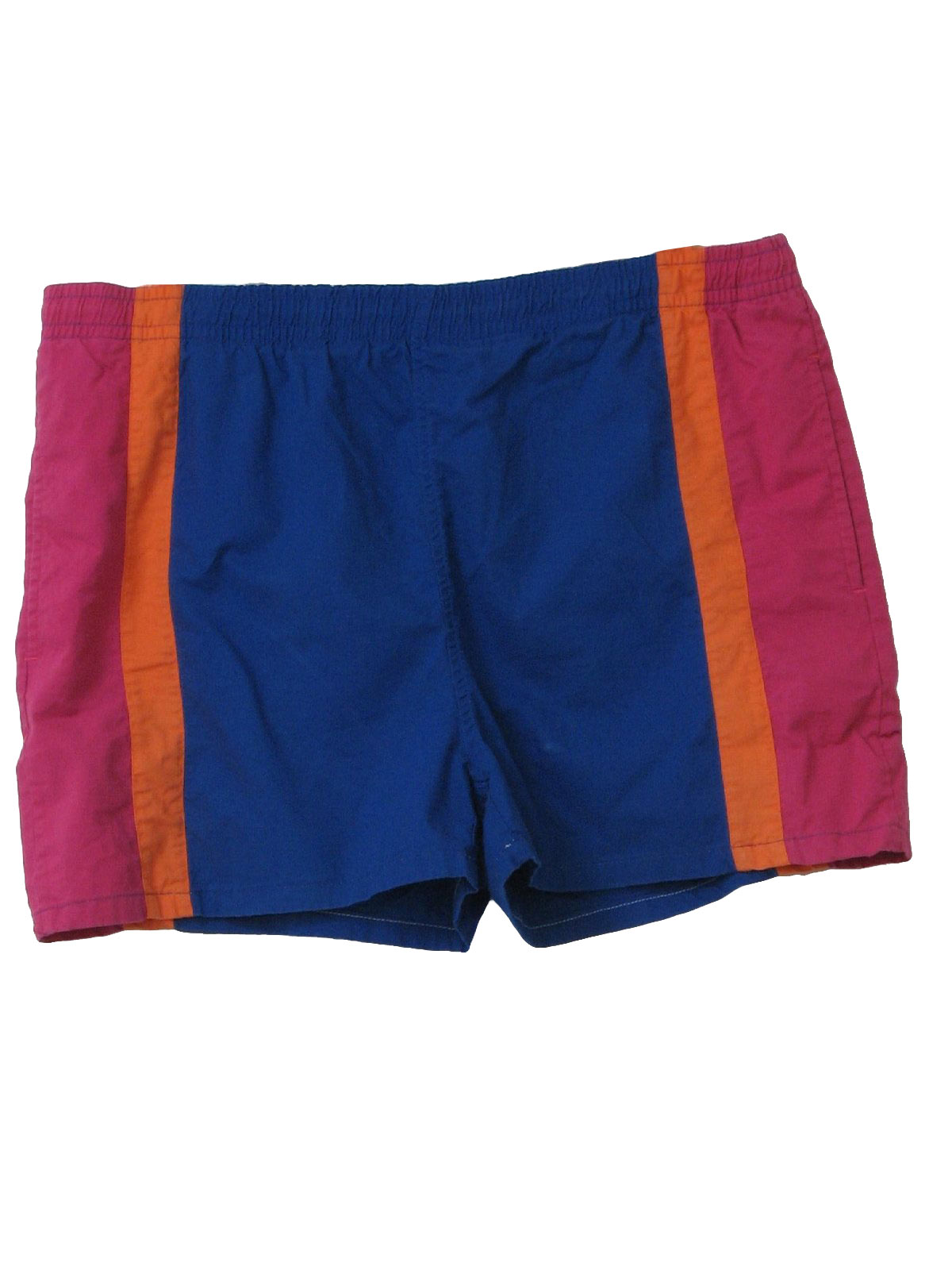 1980's Vintage Campus Swimsuit/Swimwear: 80s -Campus- Mens blue, pink ...