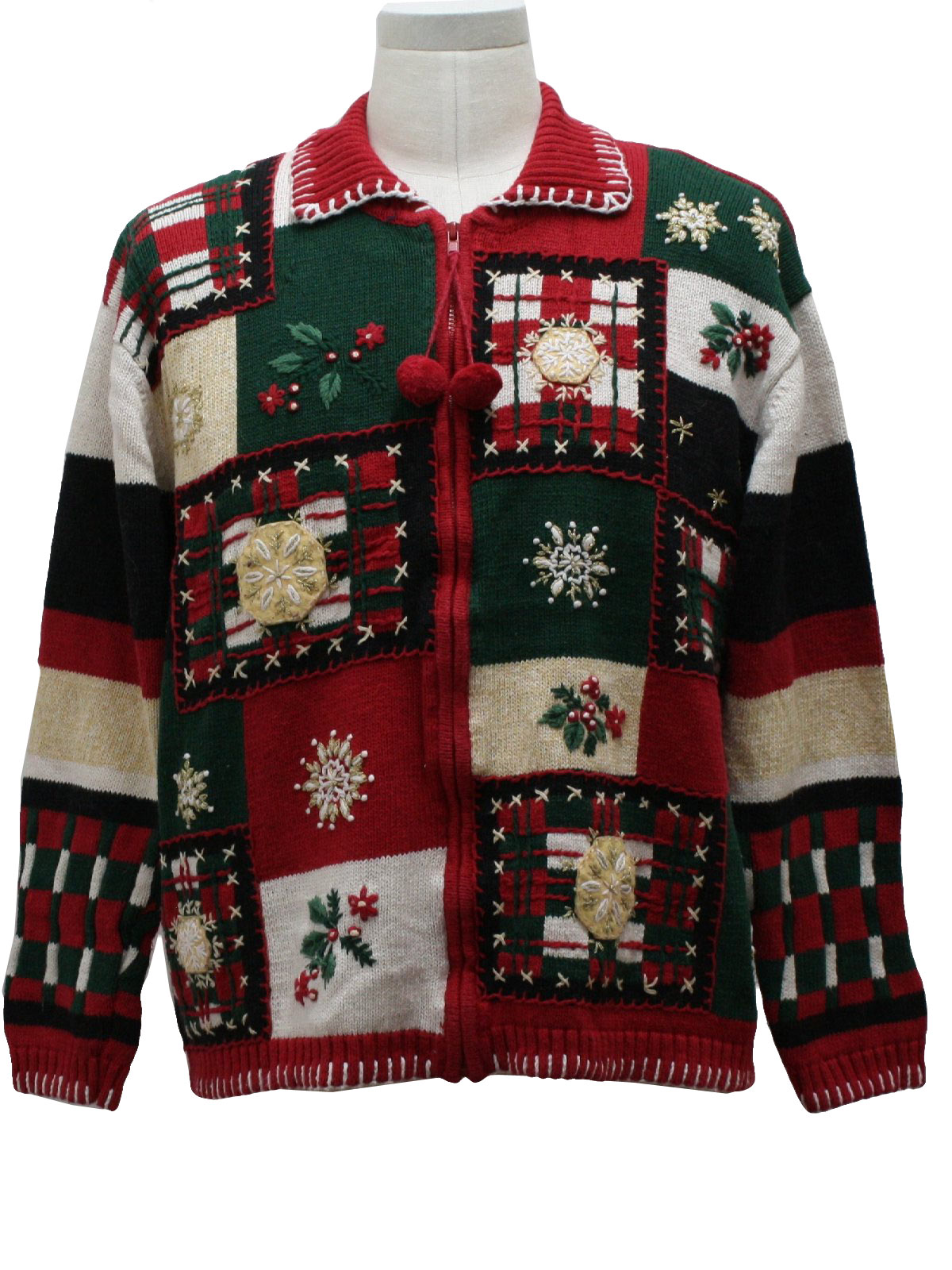 Country Kitsch Ugly Christmas Sweater: -Decorated Originals- Unisex red ...