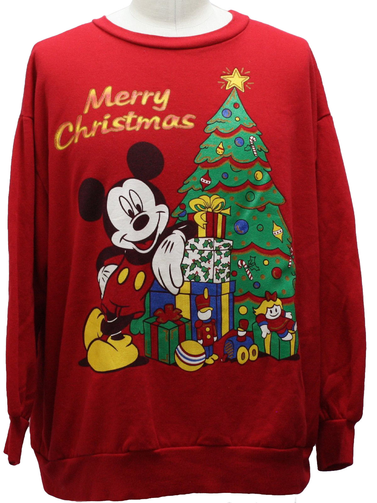 ugly christmas sweater mickey mouse