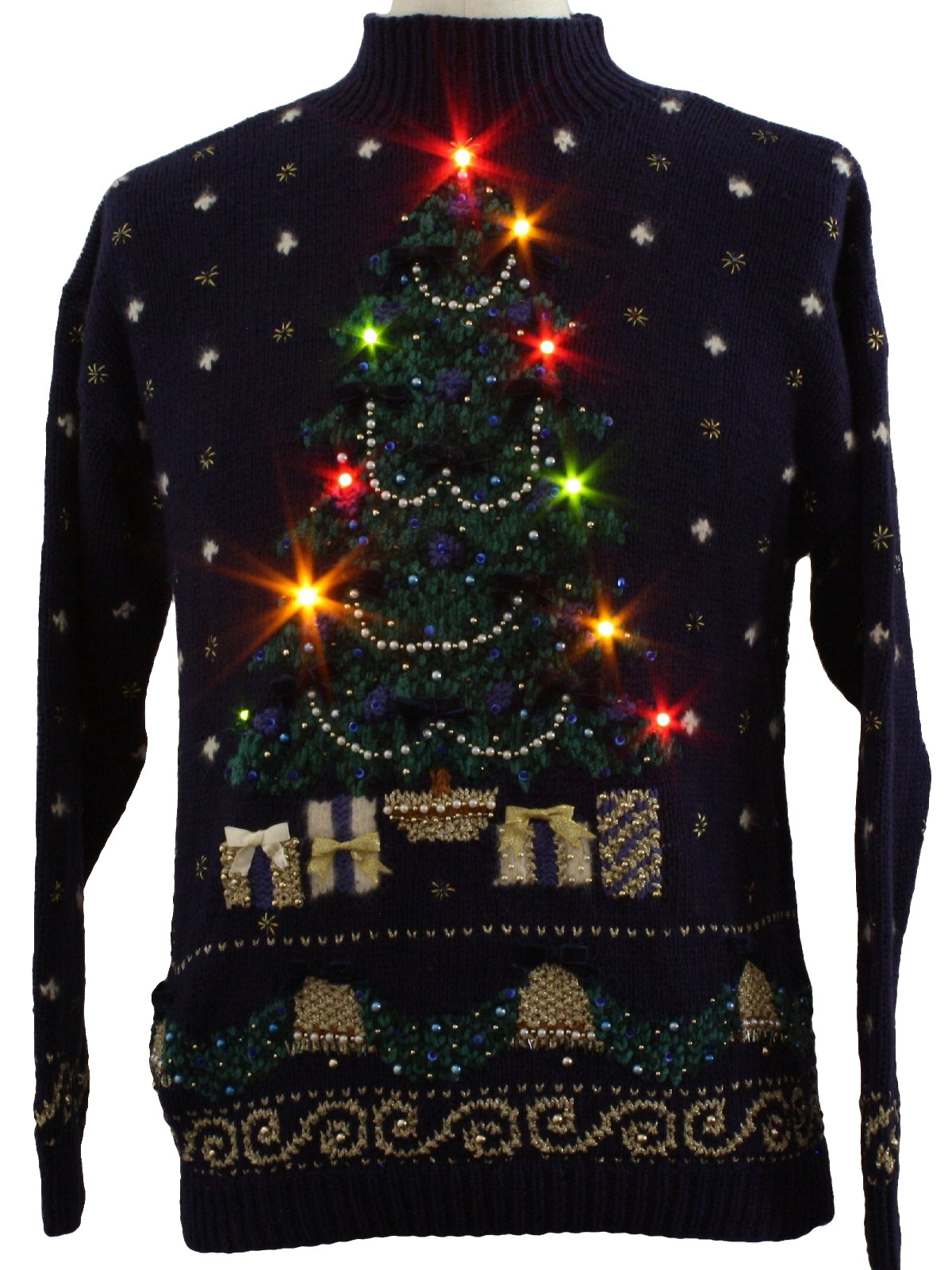 Womens Lightup Ugly Christmas Sweater: -Marisa Christina- Womens blue ...