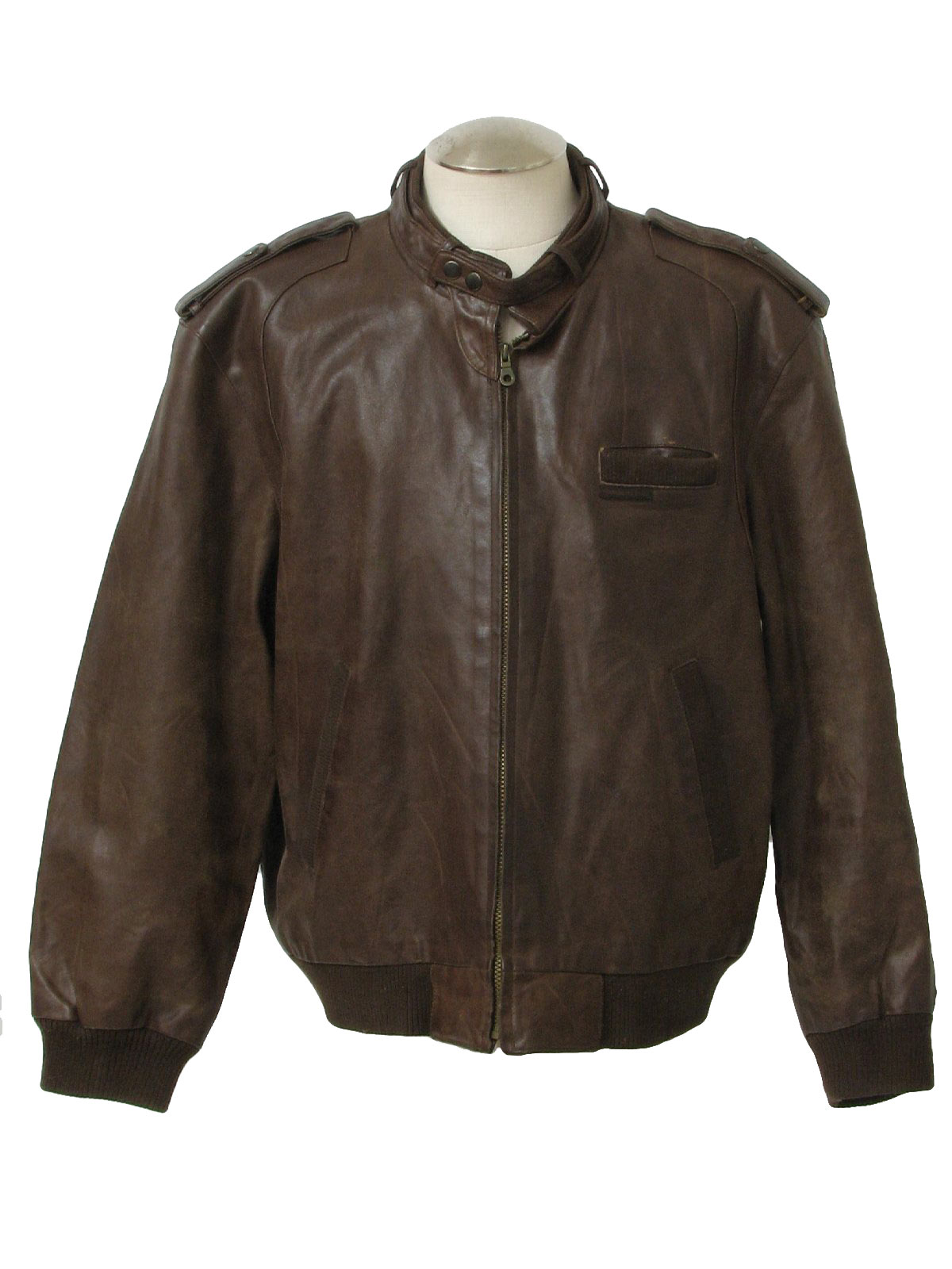 90s Vintage Members Only Leather Jacket: 90s -Members Only- Mens ...