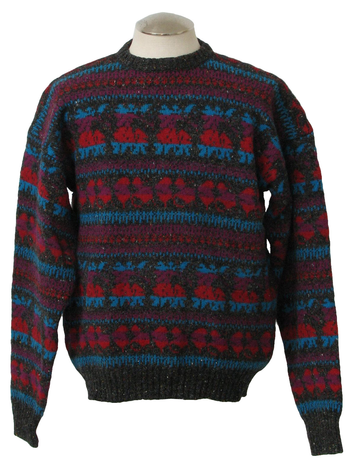 1980's Sweater (Hunt Club): Late 80s or early 90s -Hunt Club- Mens dark ...