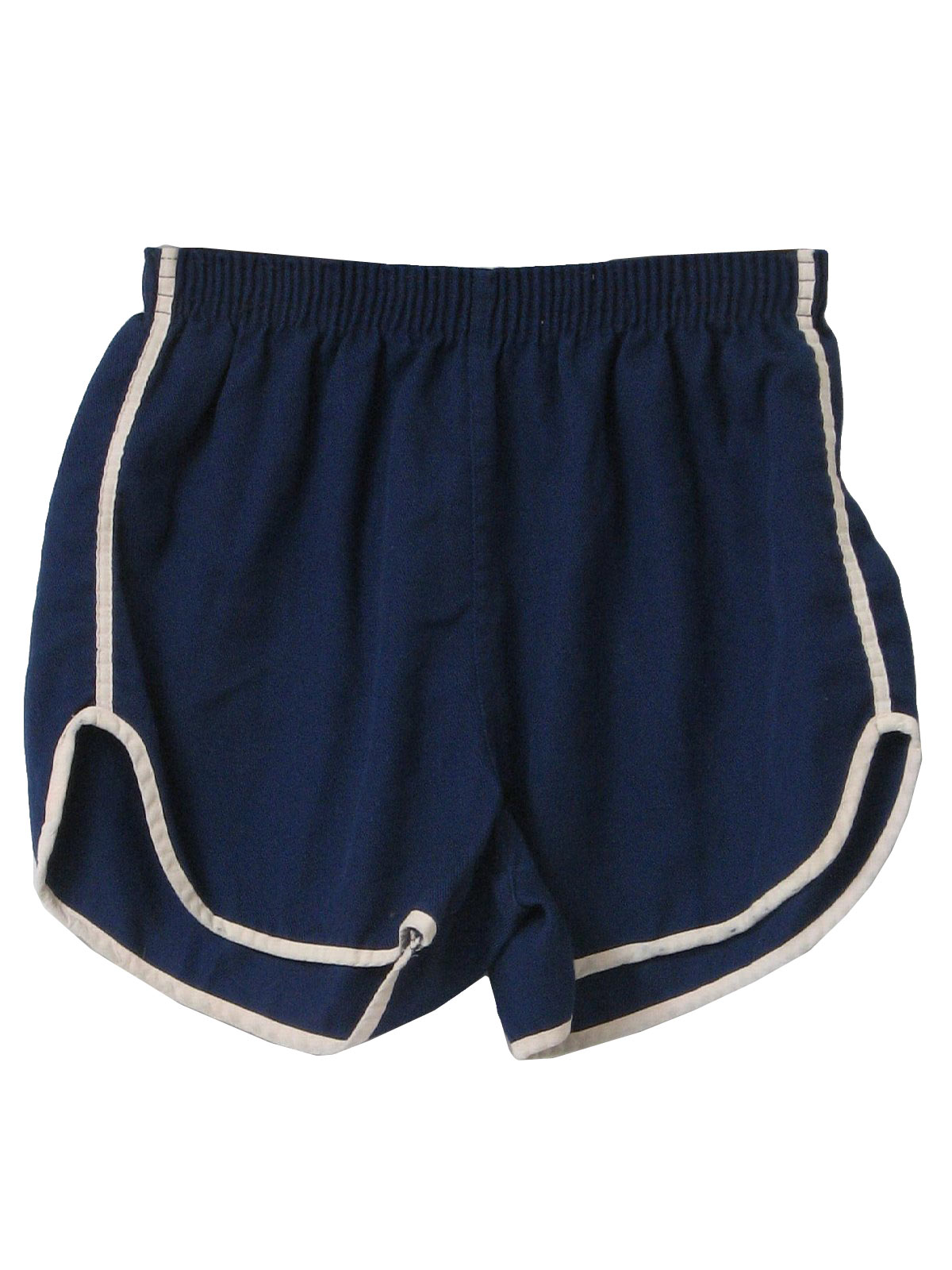Vintage 1980's Shorts: 80s -Care Label- Mens blue and white seam stripe ...